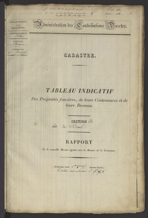 Bessines-sur-Gartempe 3 P 112 / 2 1832