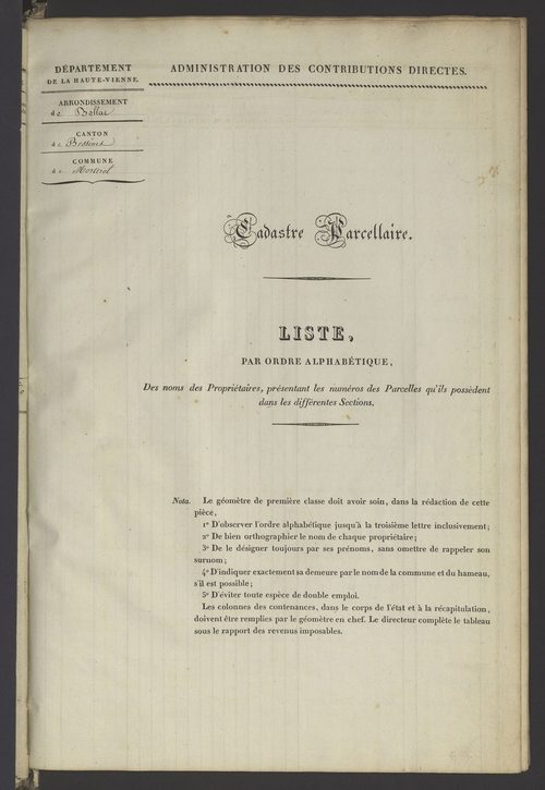 Bessines-sur-Gartempe 3 P 112 / 2 1832
