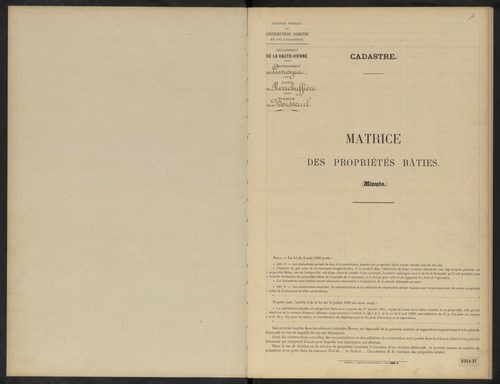 Boisseuil 3 P 29 / 6 1910-1932