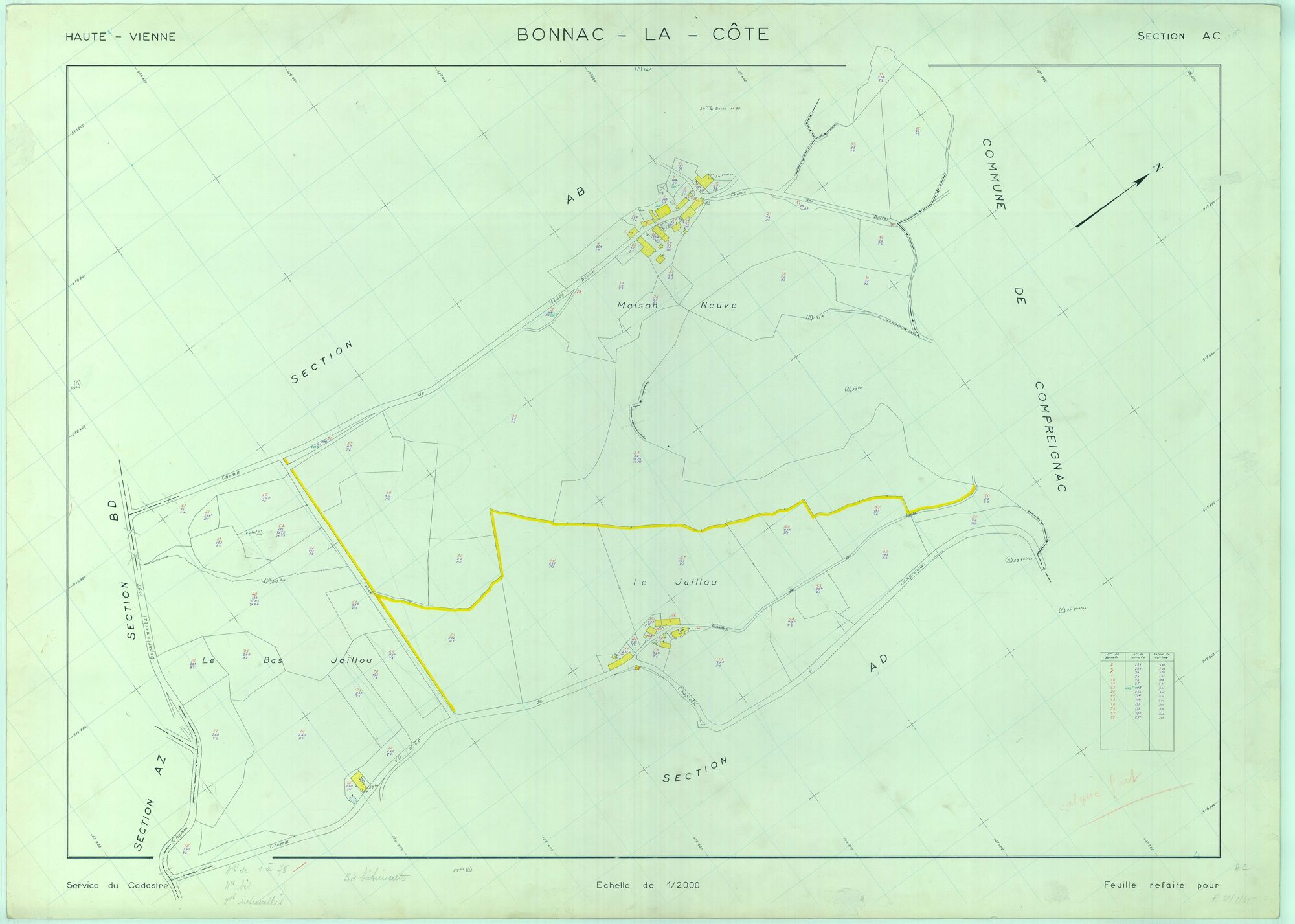 Bonnac-la-Côte 1203 W 9 1965
