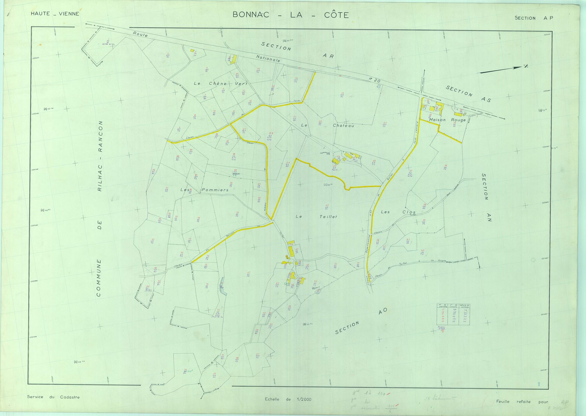 Bonnac-la-Côte 1203 W 9 1965