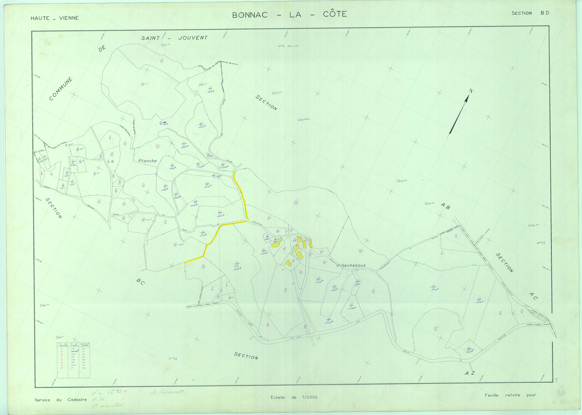 Bonnac-la-Côte 1203 W 9 1965