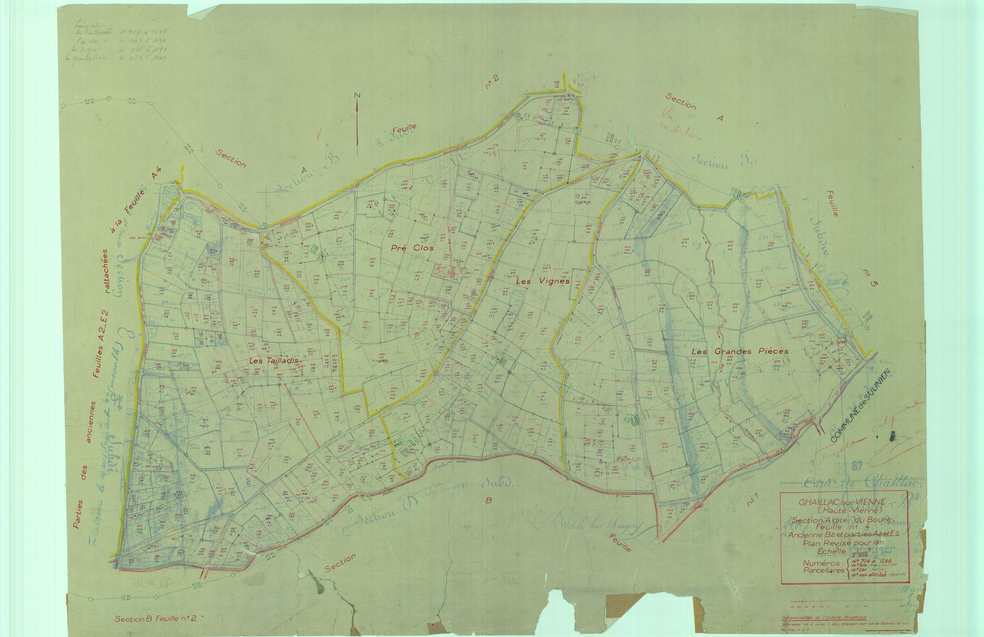 Chaillac-sur-Vienne 1203 W 15 1951