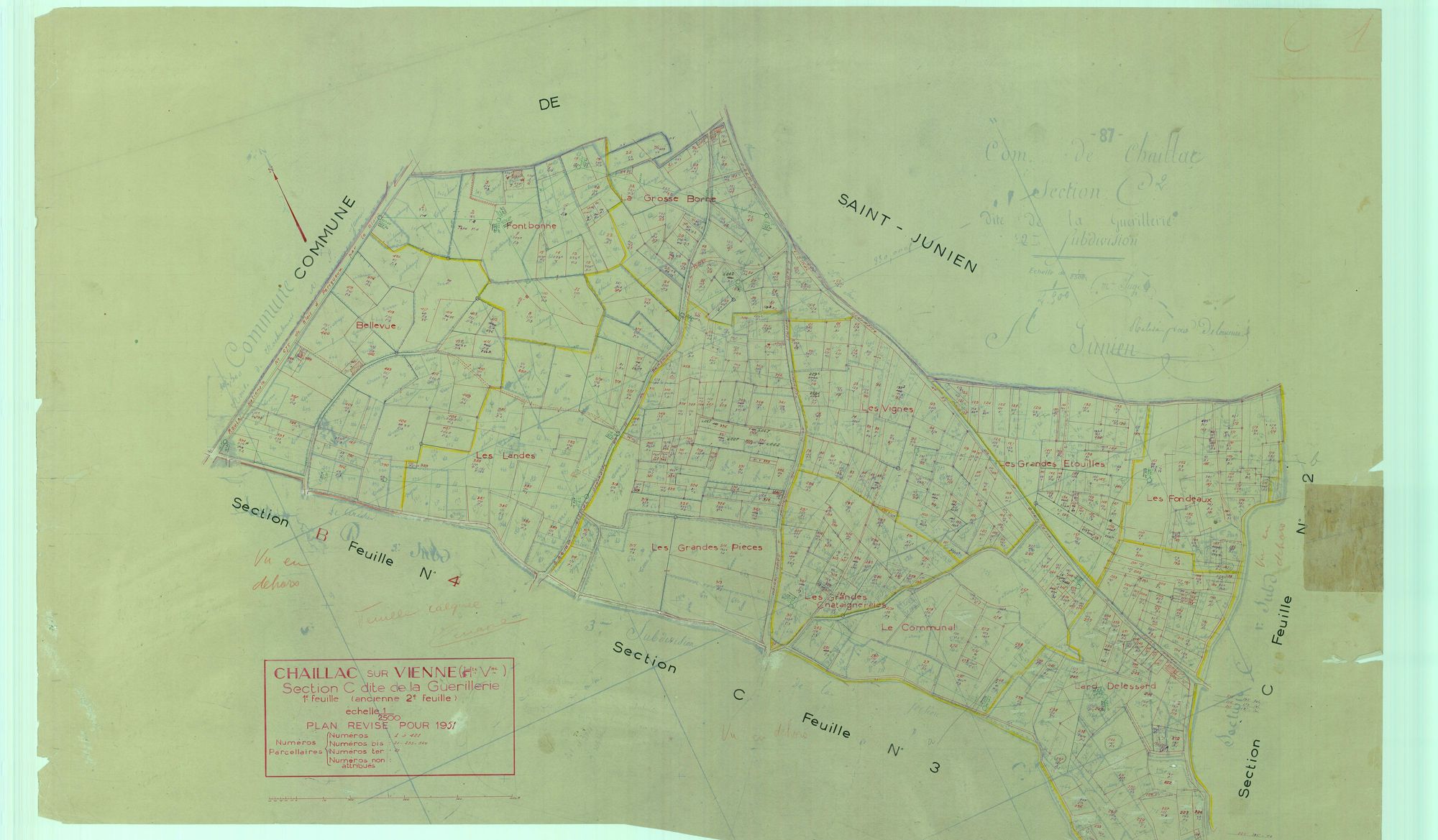 Chaillac-sur-Vienne 1203 W 15 1951