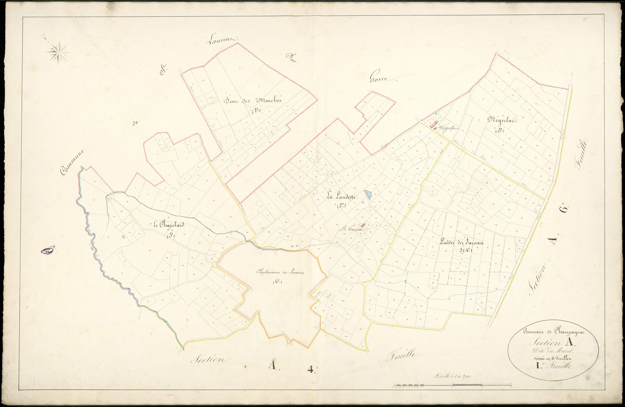 Champagnac-la-Rivière 3 P 44 / 1 [v. 1839]