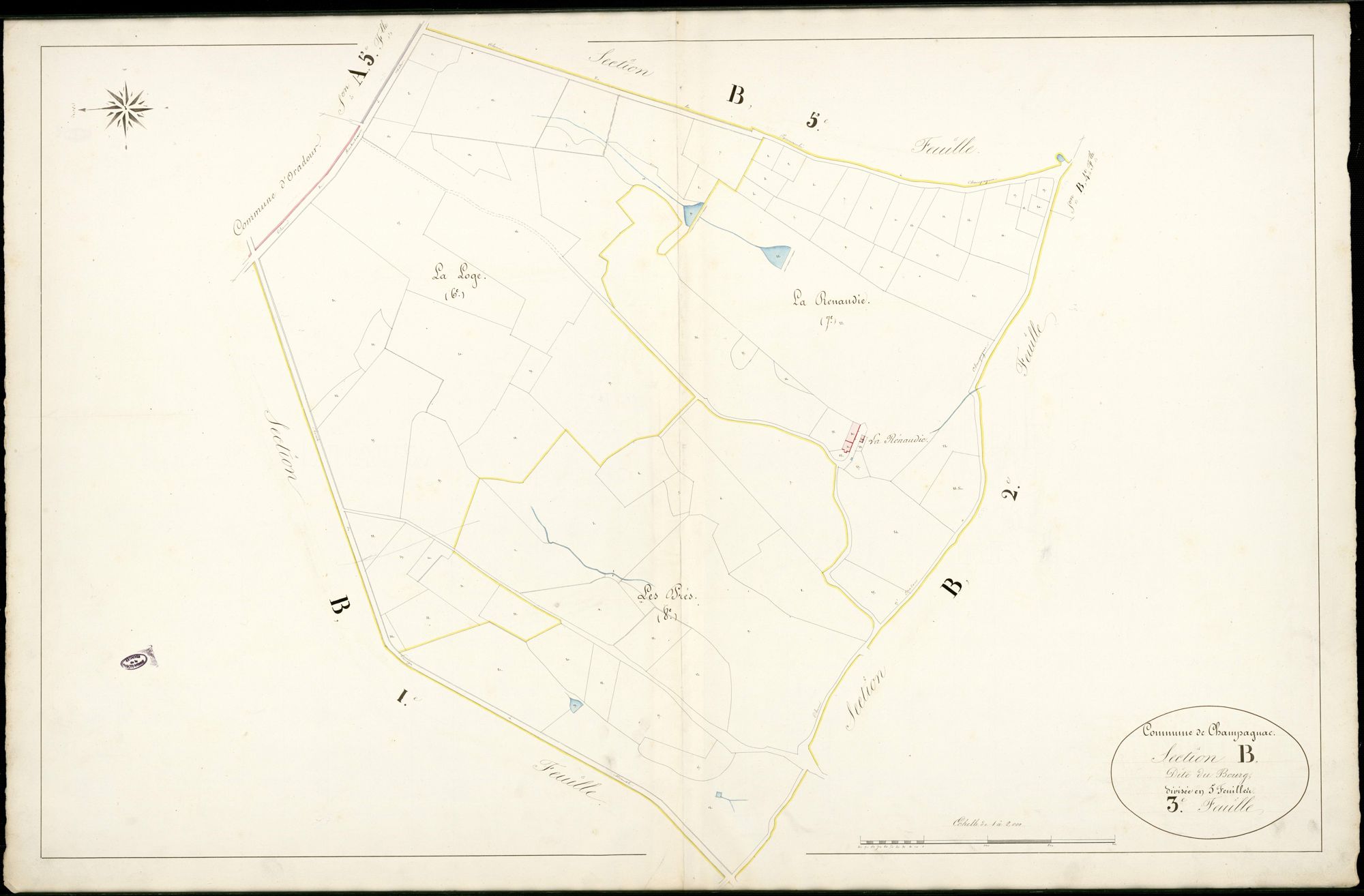 Champagnac-la-Rivière 3 P 44 / 1 [v. 1839]