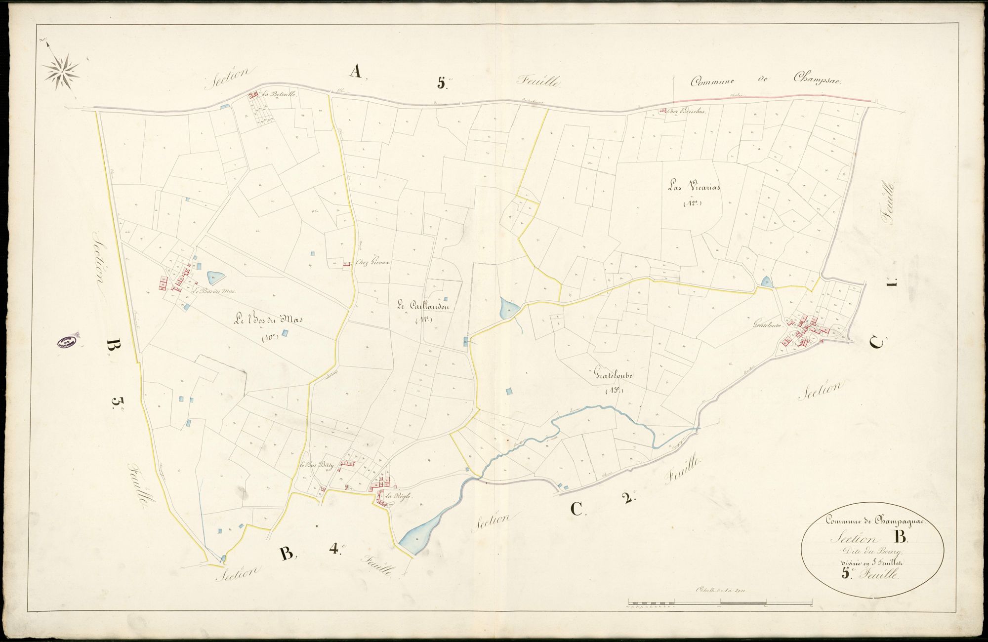 Champagnac-la-Rivière 3 P 44 / 1 [v. 1839]