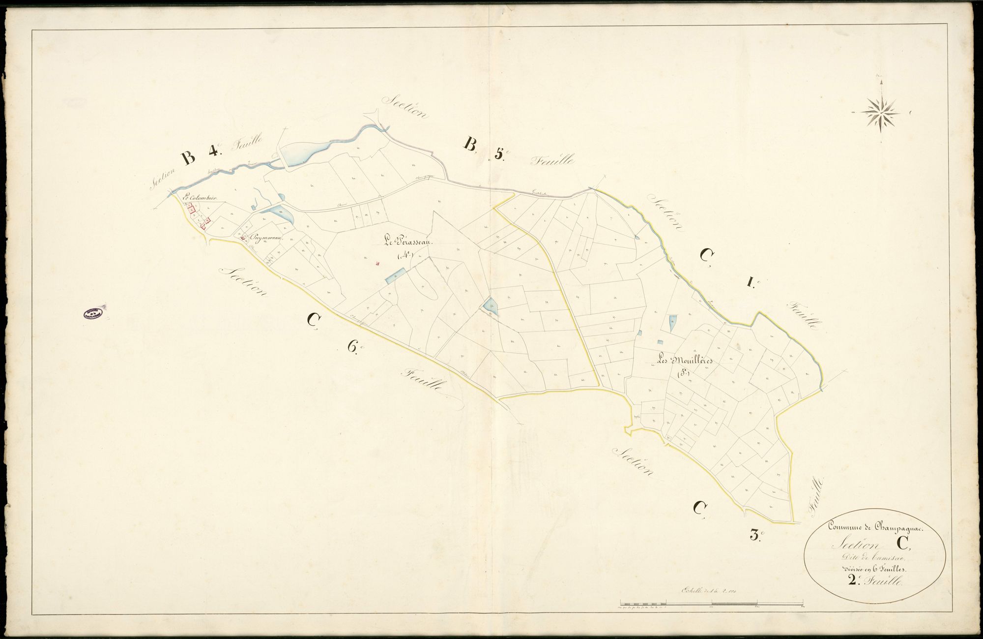 Champagnac-la-Rivière 3 P 44 / 1 [v. 1839]