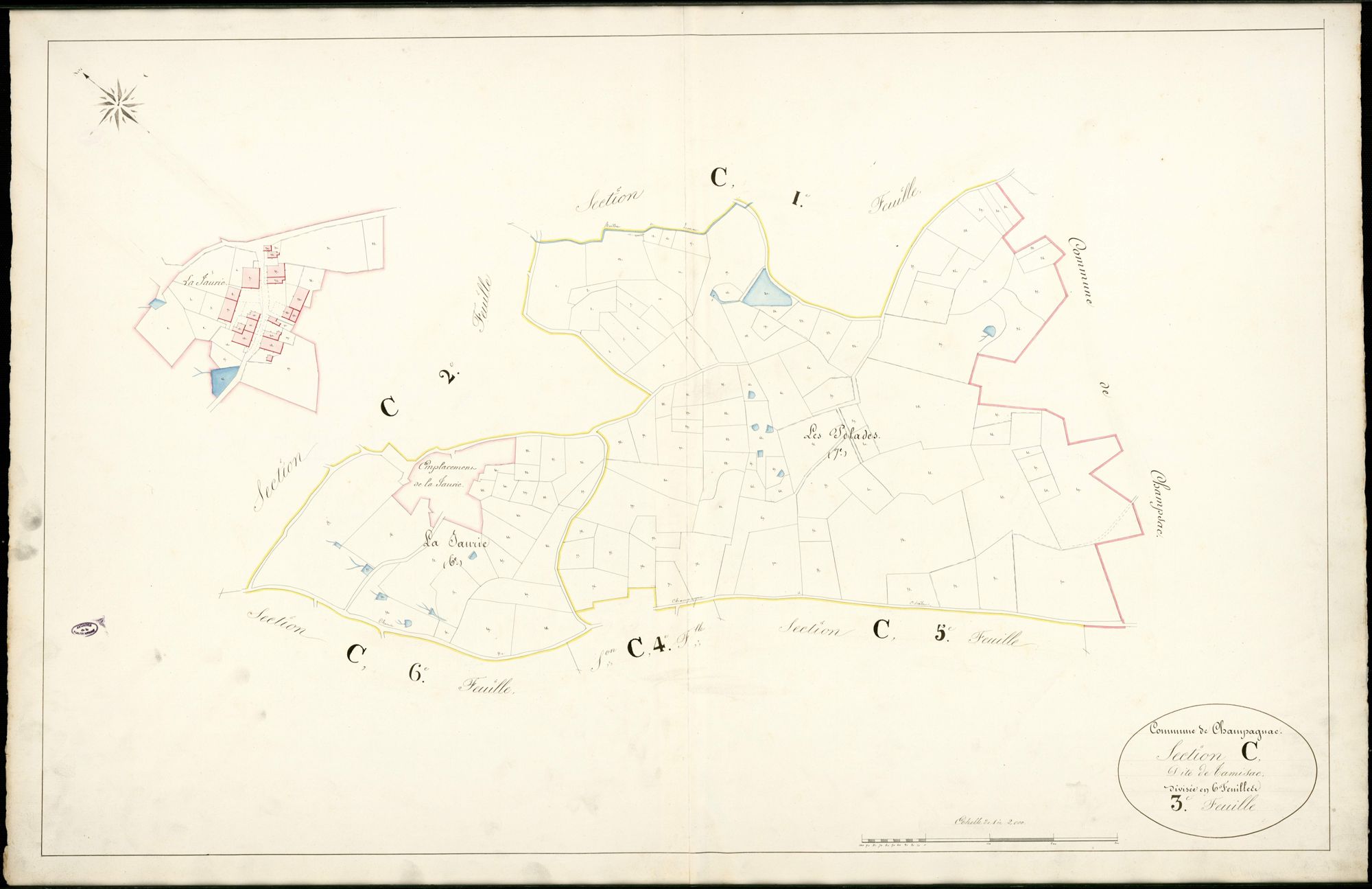 Champagnac-la-Rivière 3 P 44 / 1 [v. 1839]