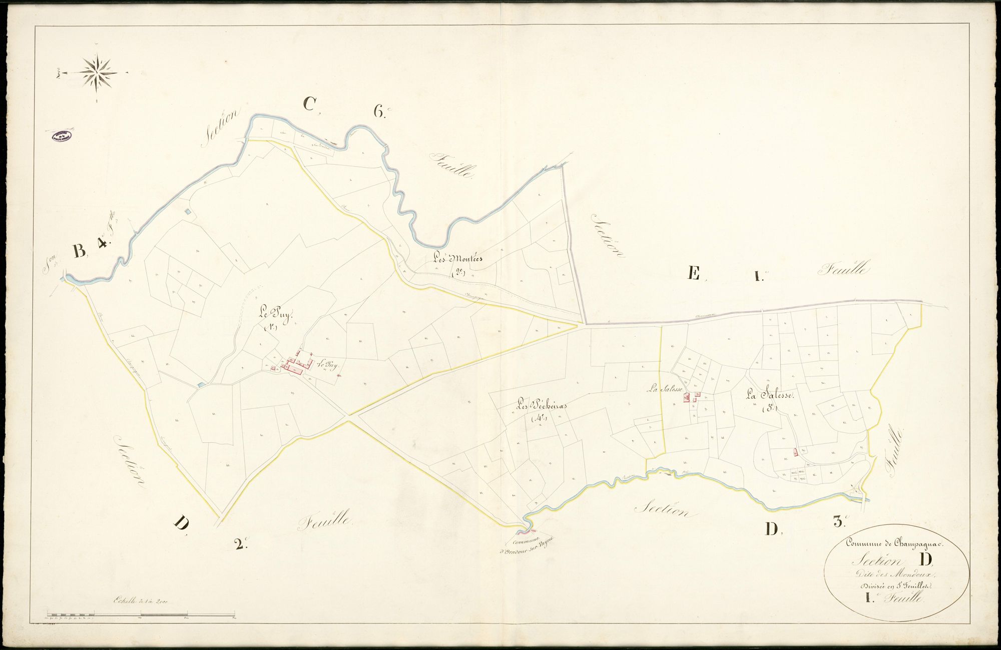 Champagnac-la-Rivière 3 P 44 / 2 [v. 1839]