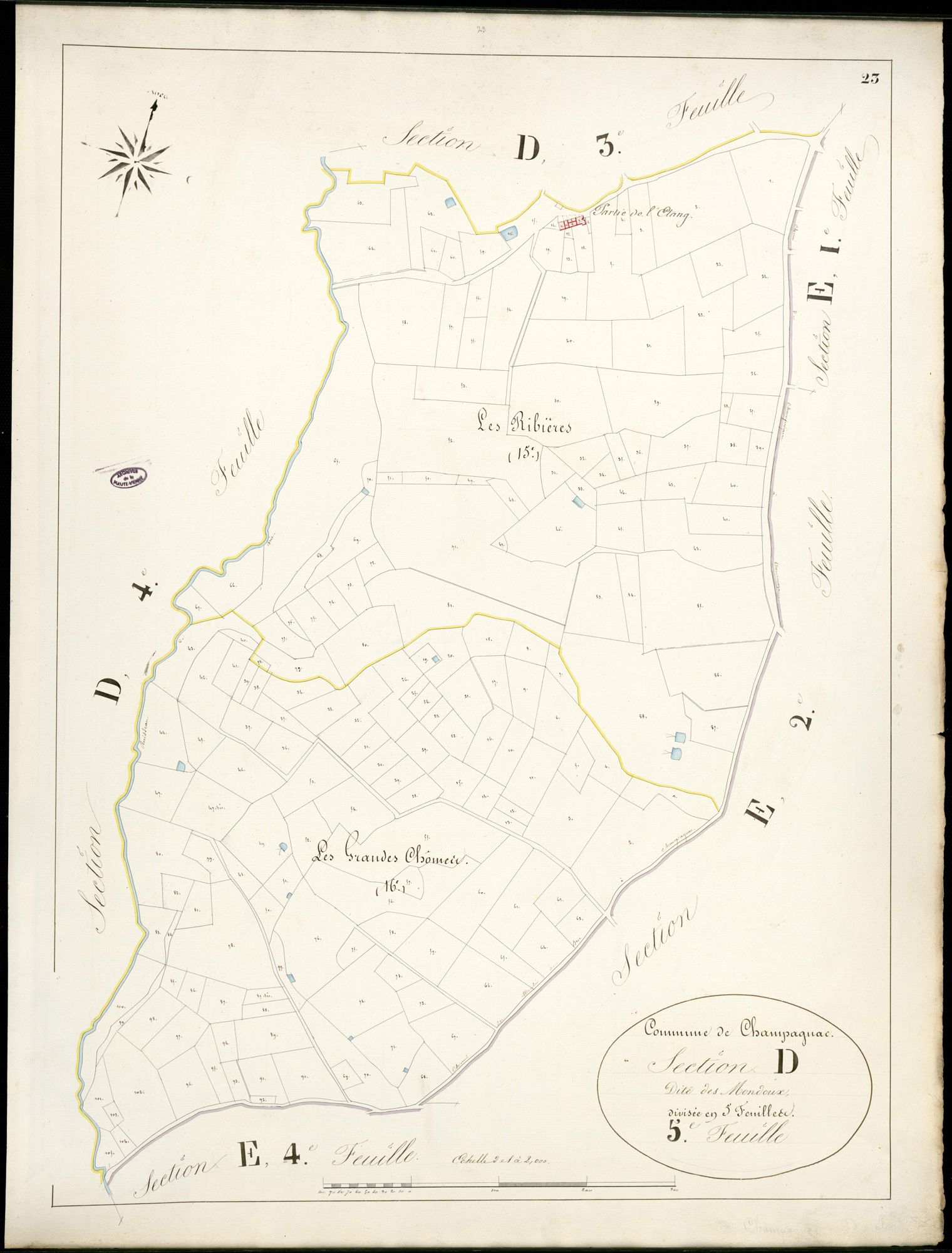 Champagnac-la-Rivière 3 P 44 / 2 [v. 1839]