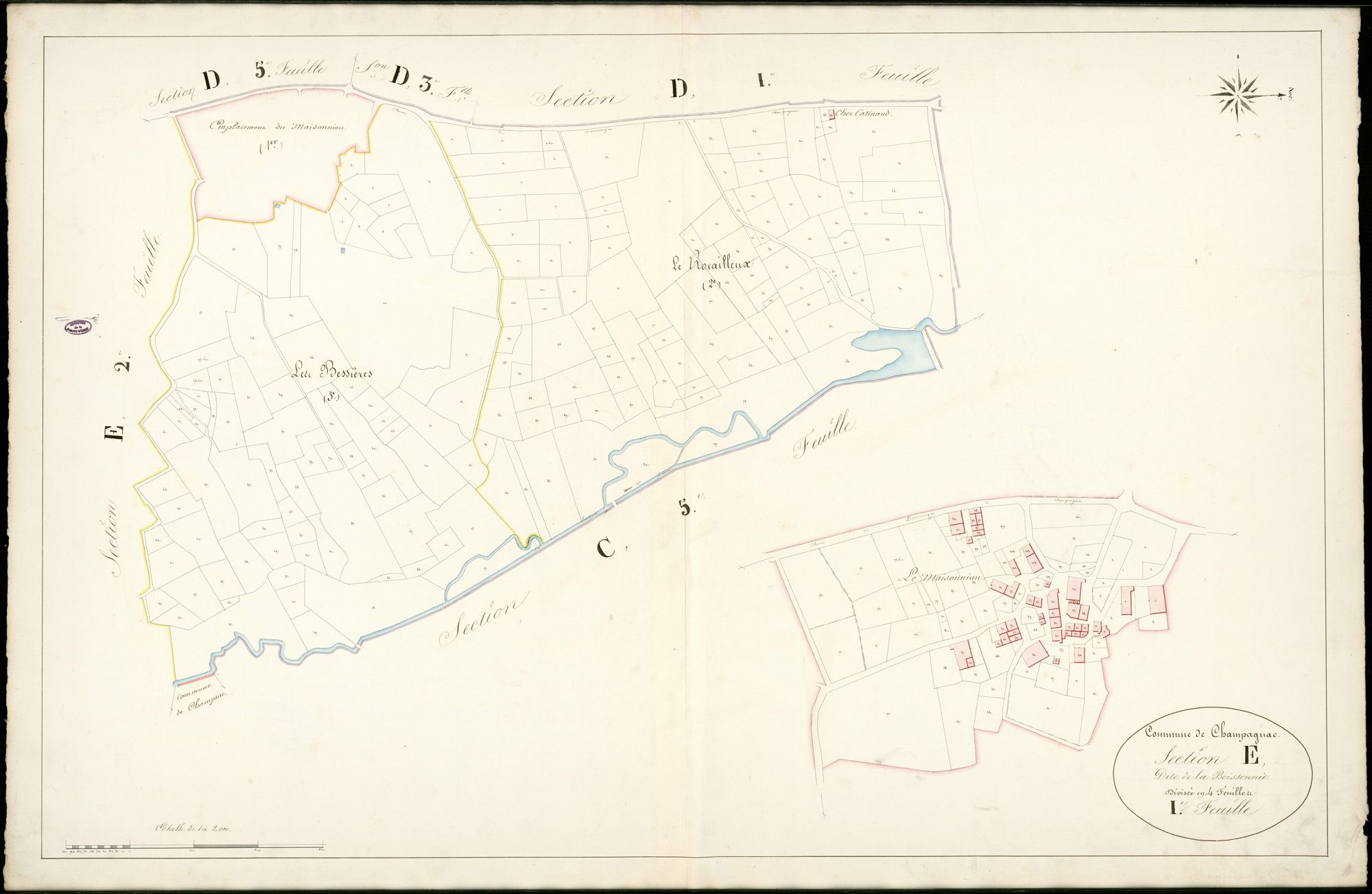 Champagnac-la-Rivière 3 P 44 / 2 [v. 1839]