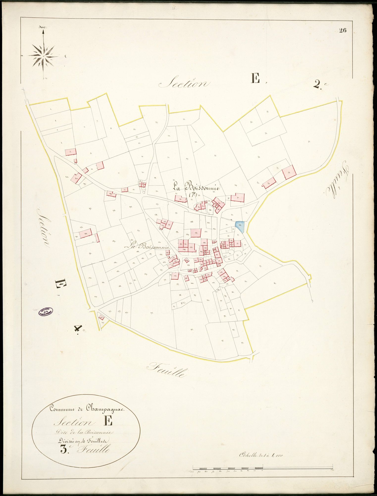 Champagnac-la-Rivière 3 P 44 / 2 [v. 1839]