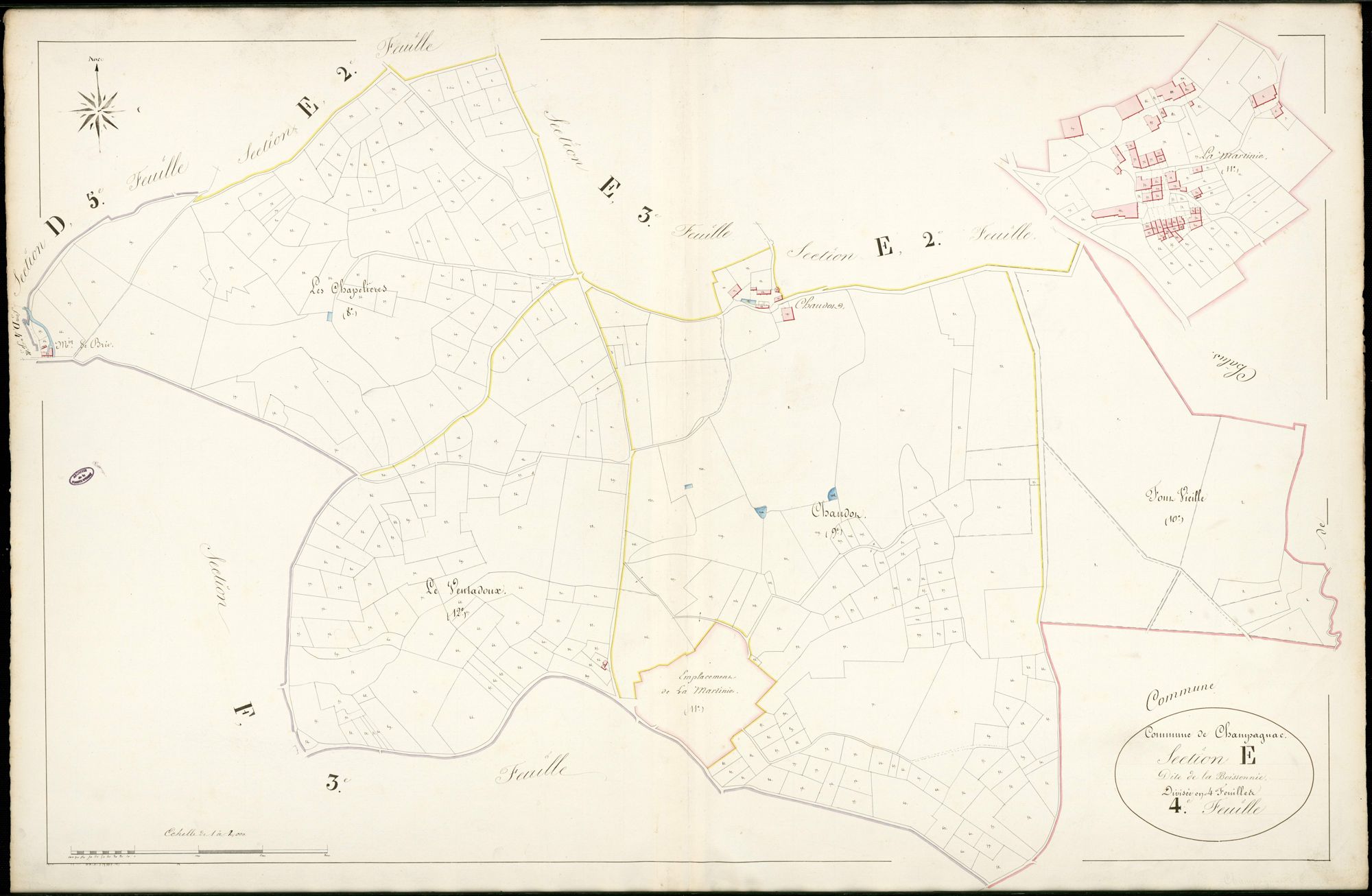 Champagnac-la-Rivière 3 P 44 / 2 [v. 1839]