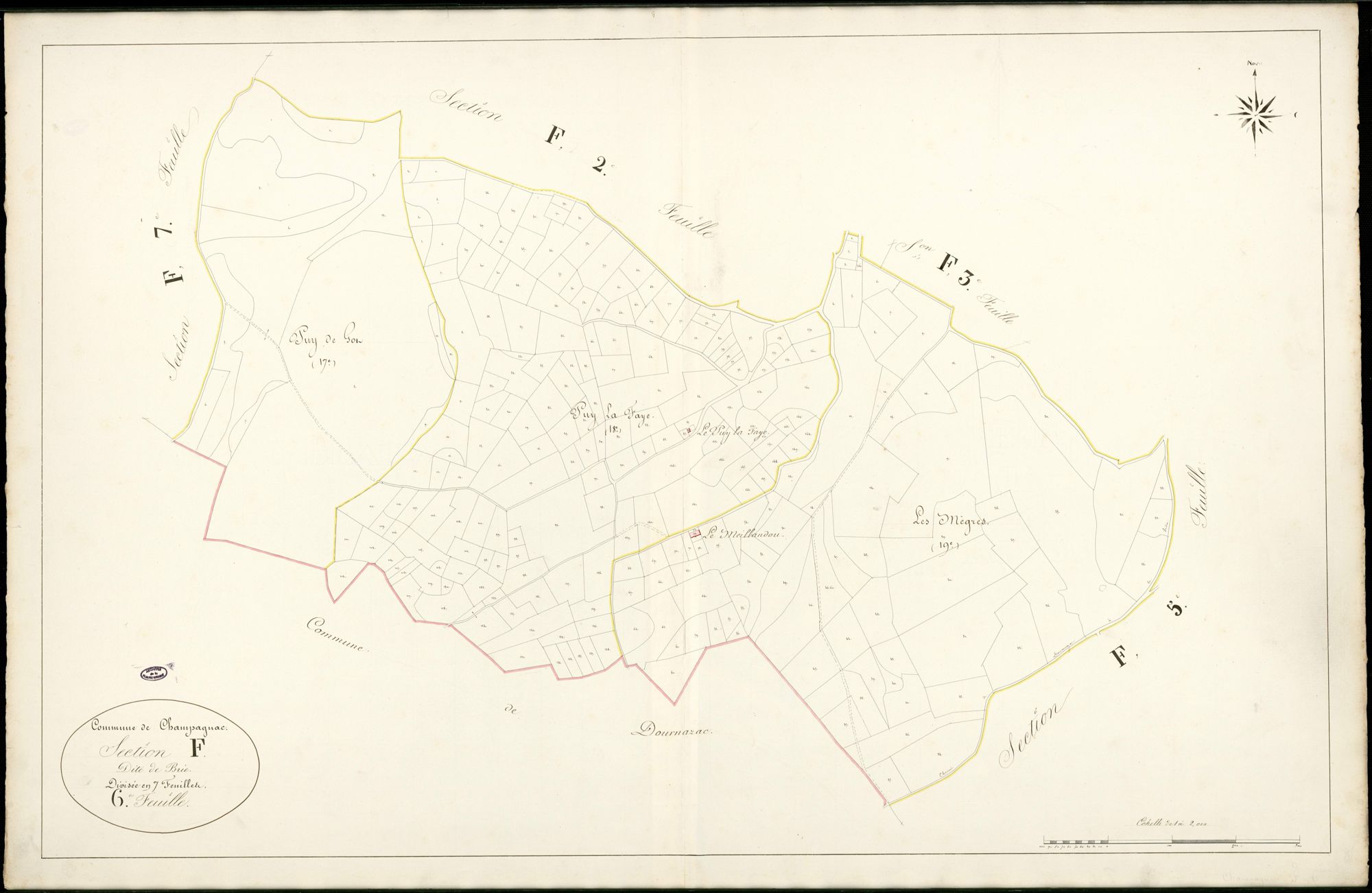 Champagnac-la-Rivière 3 P 44 / 2 [v. 1839]