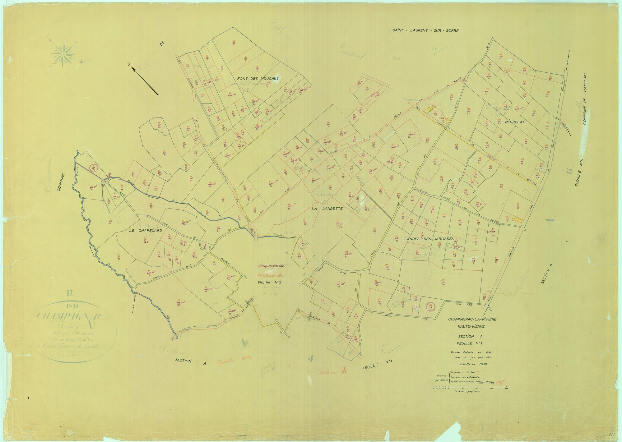 Champagnac-la-Rivière 1203 W 18 1969