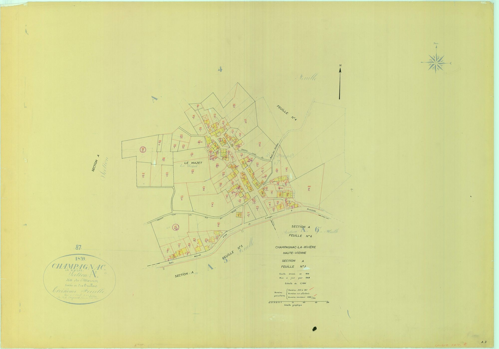 Champagnac-la-Rivière 1203 W 18 1969
