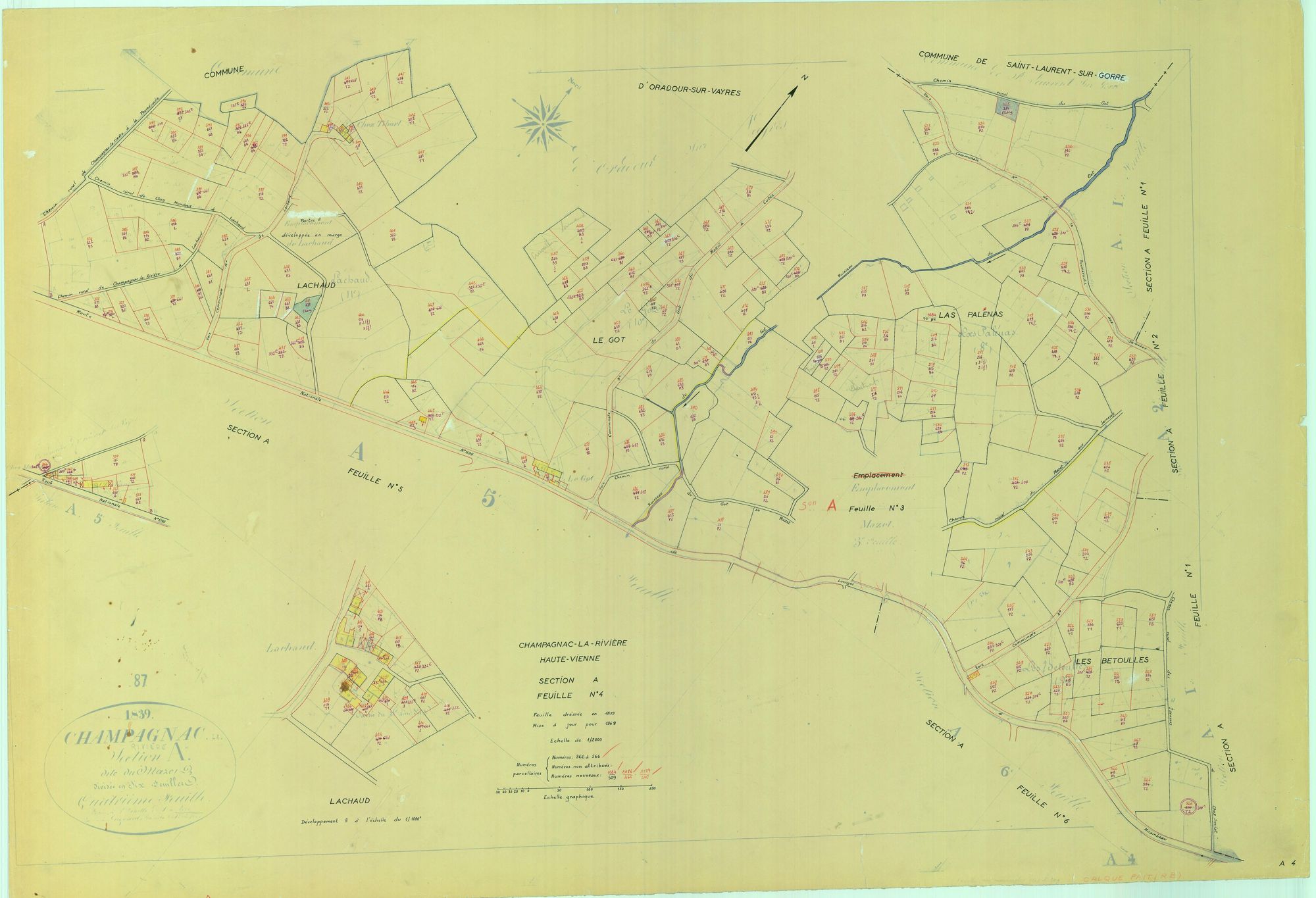 Champagnac-la-Rivière 1203 W 18 1969