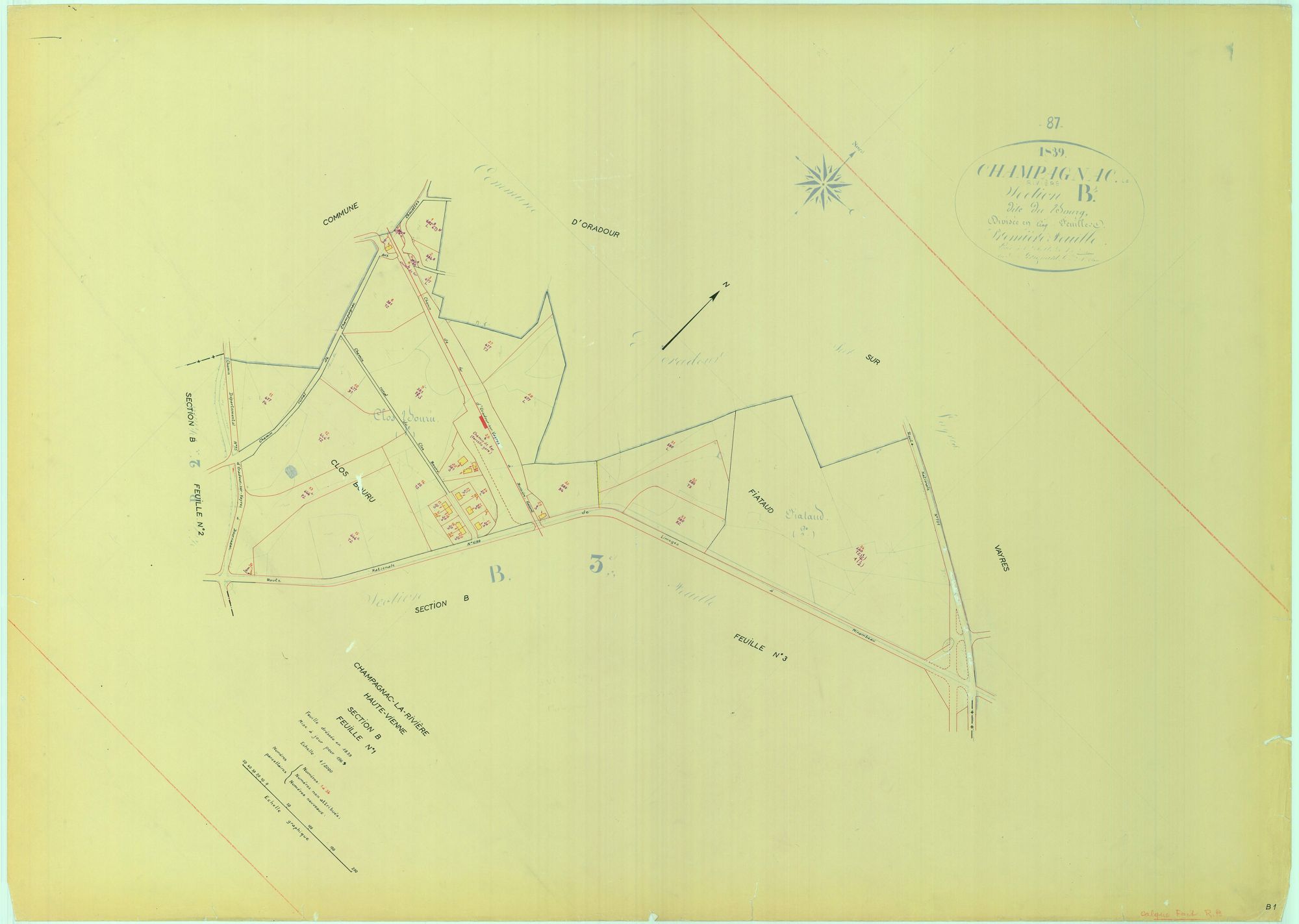 Champagnac-la-Rivière 1203 W 18 1969