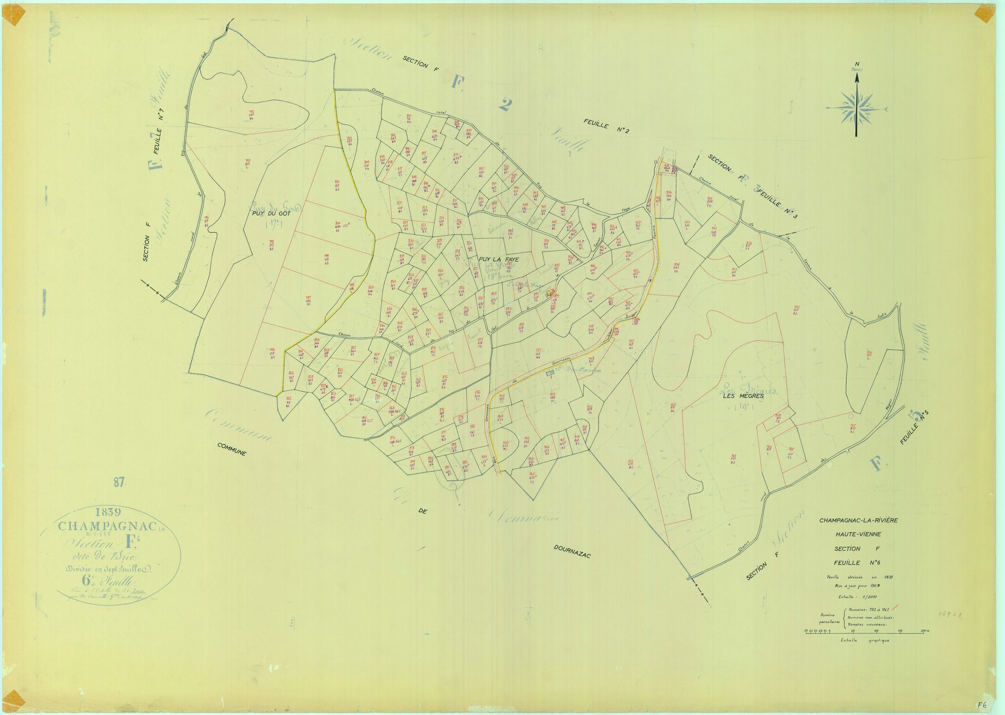 Champagnac-la-Rivière 1203 W 18 1969