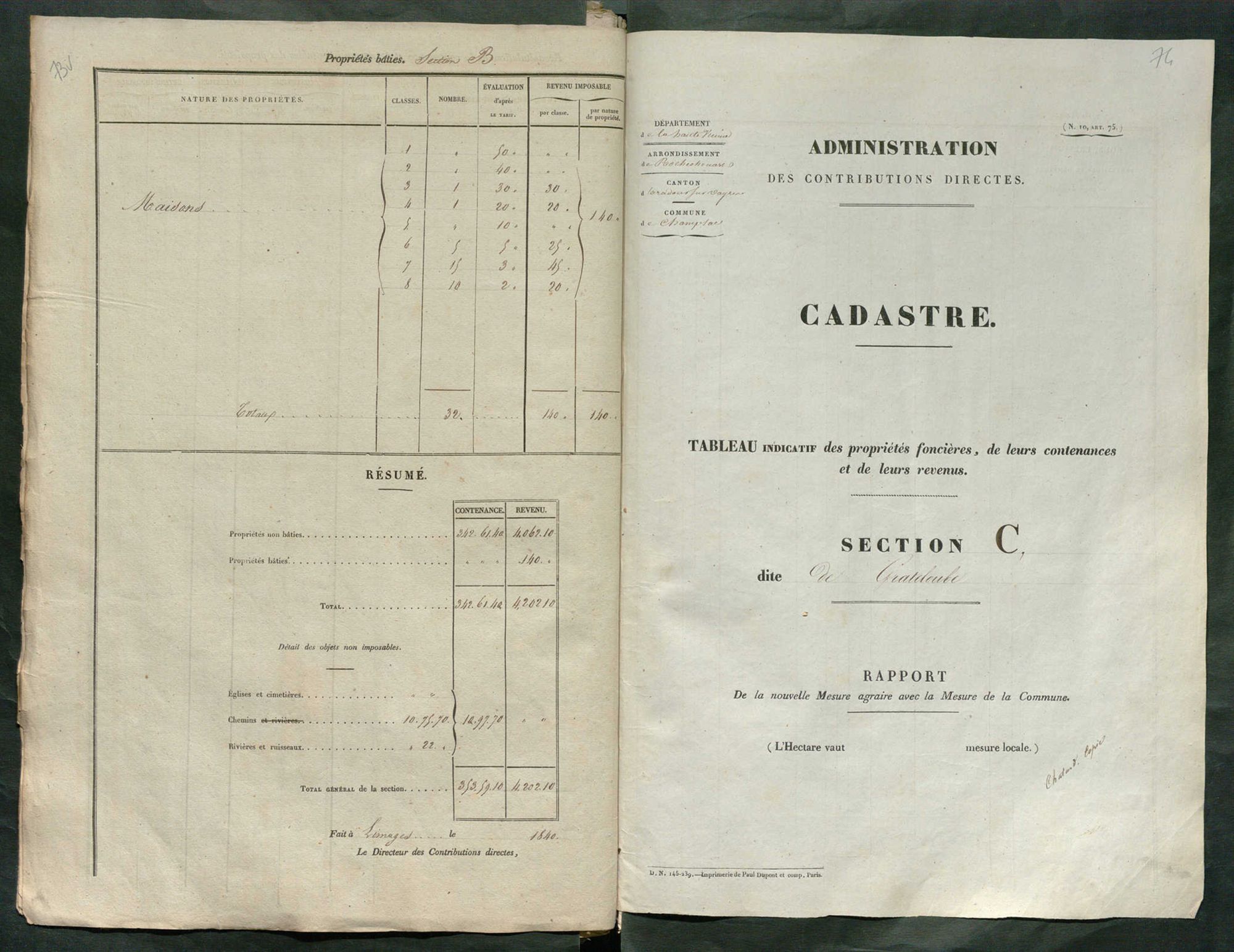 Champsac 3 P 46 / 2 1840