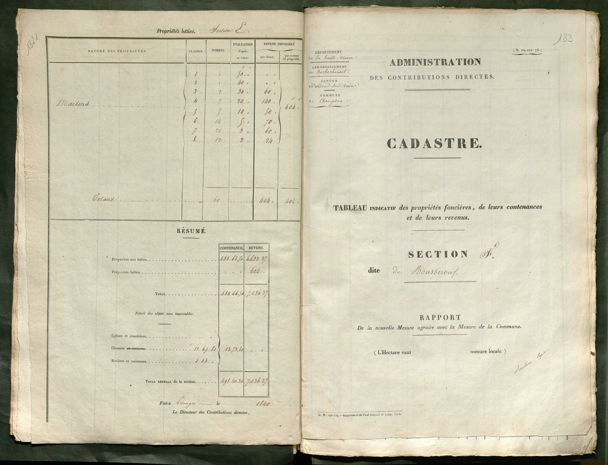 Champsac 3 P 46 / 2 1840