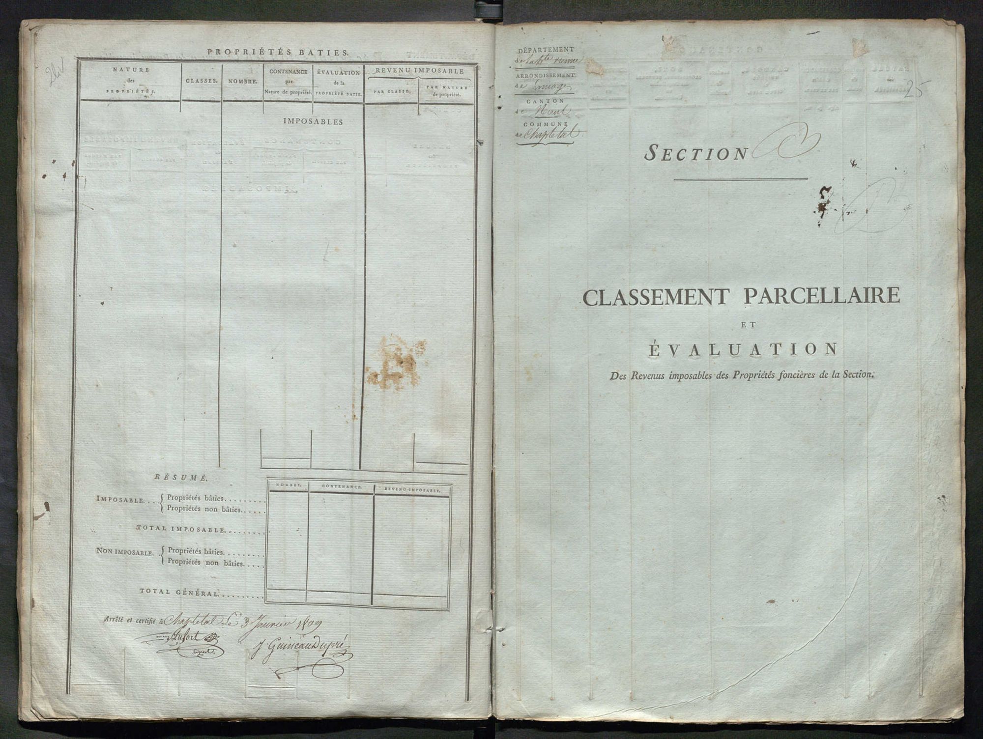 Chaptelat 3 P 48 / 2 1809