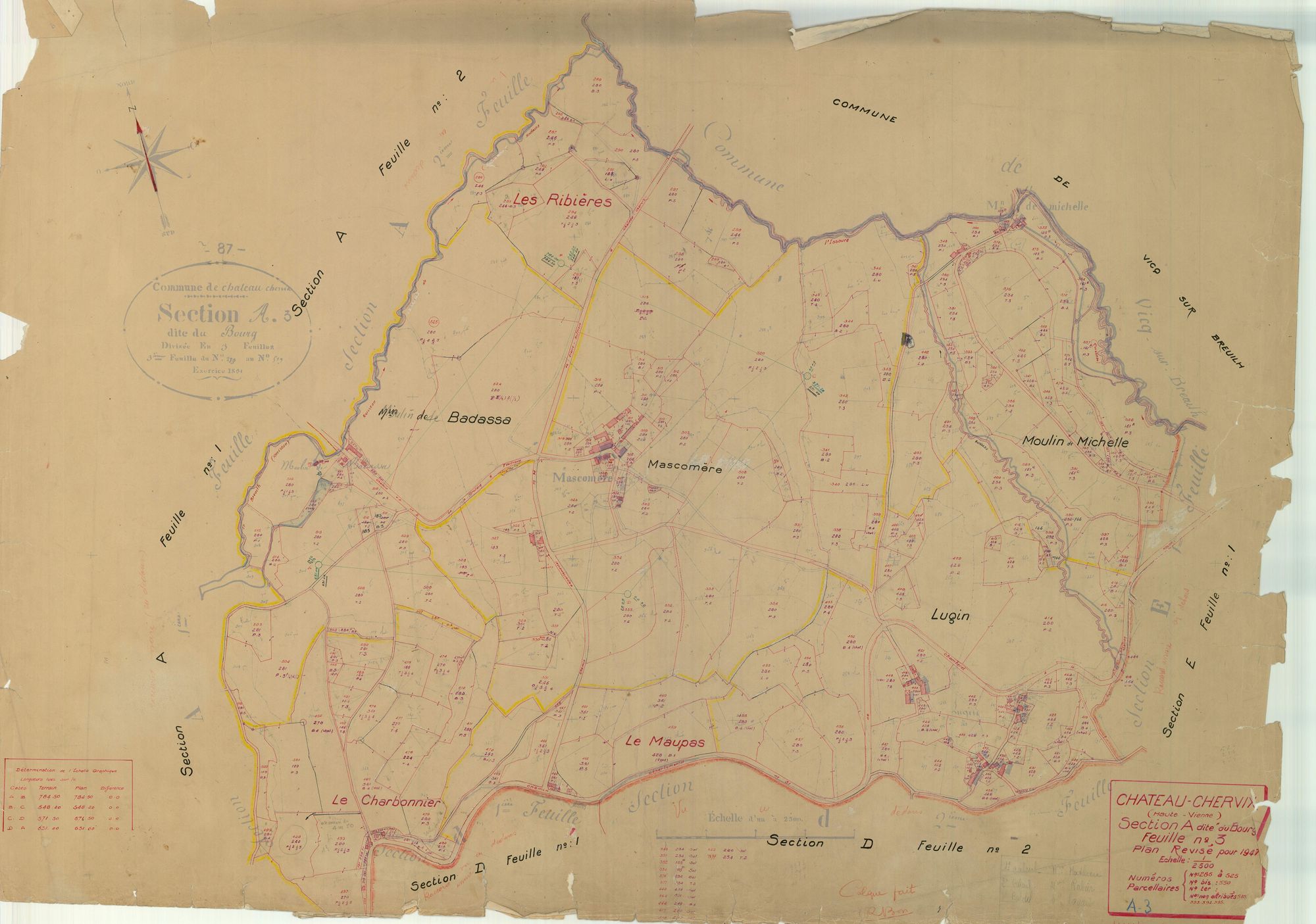Château-Chervix 1203 W 23 1947