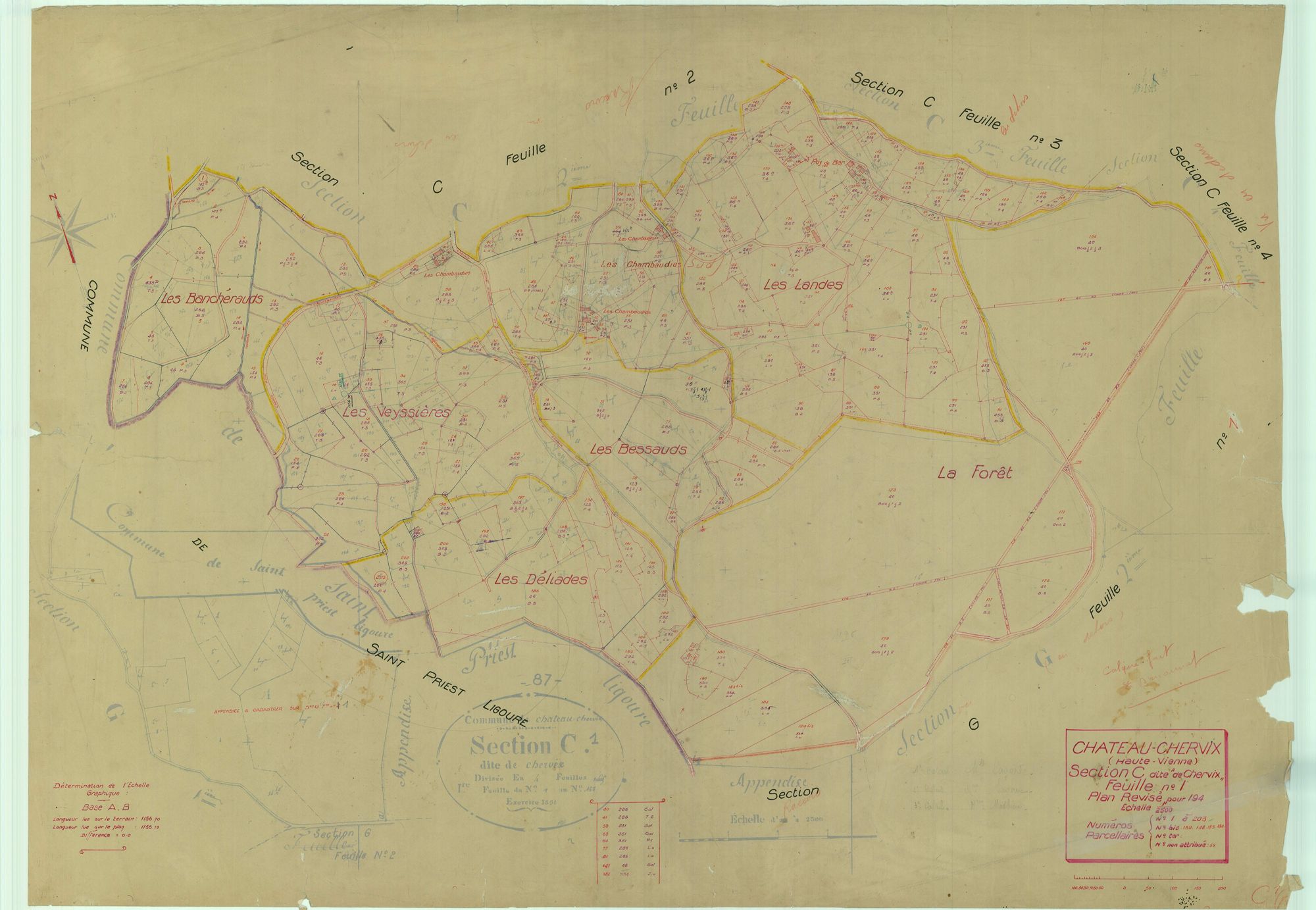 Château-Chervix 1203 W 23 1947