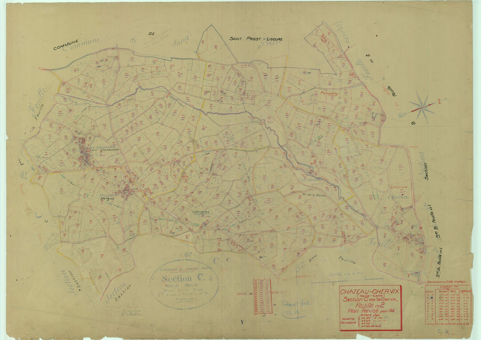 Château-Chervix 1203 W 23 1947