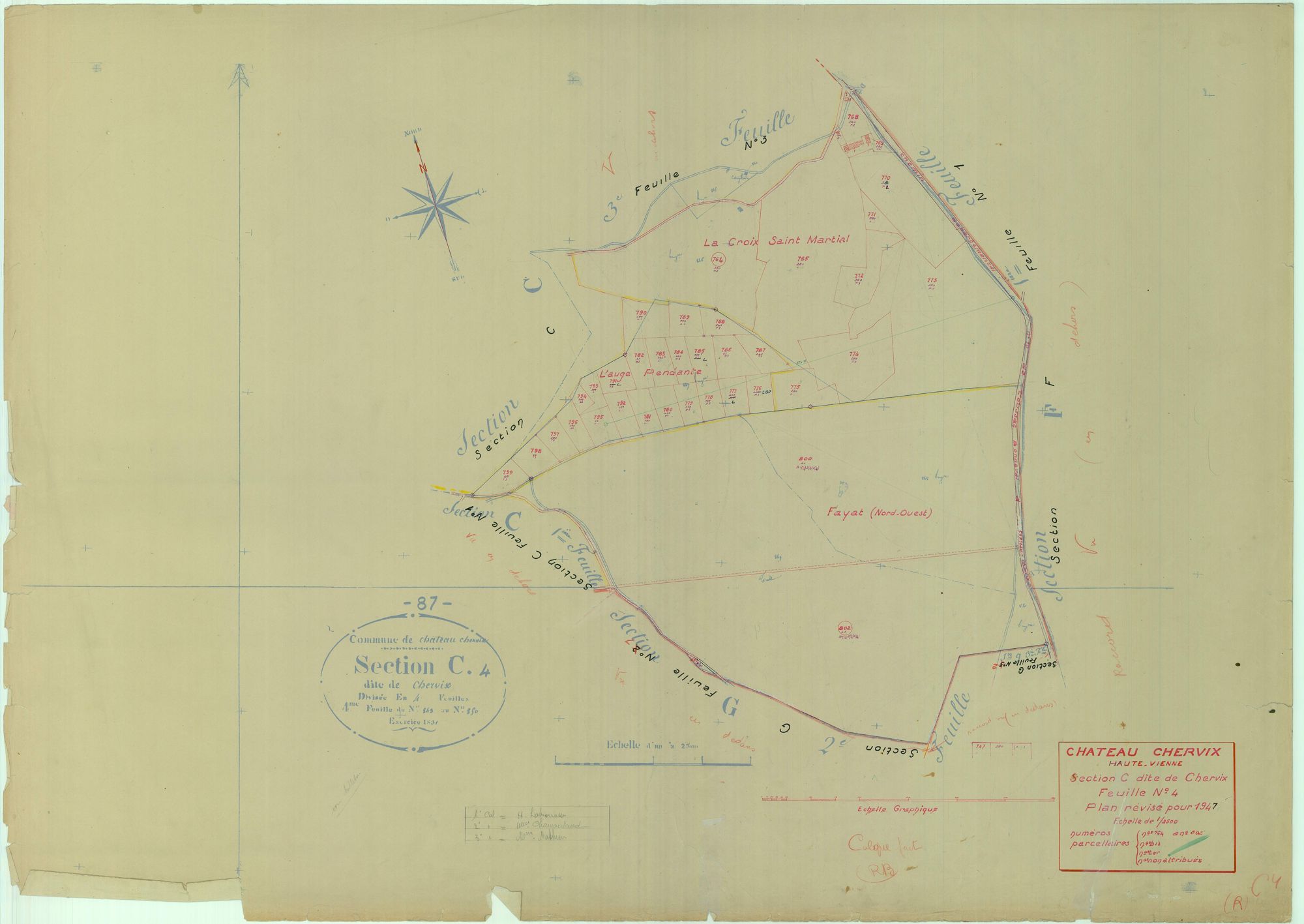 Château-Chervix 1203 W 23 1947
