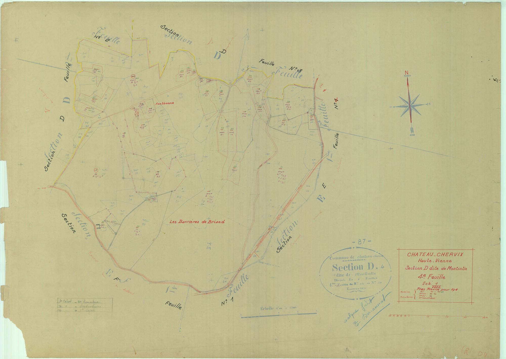 Château-Chervix 1203 W 23 1947