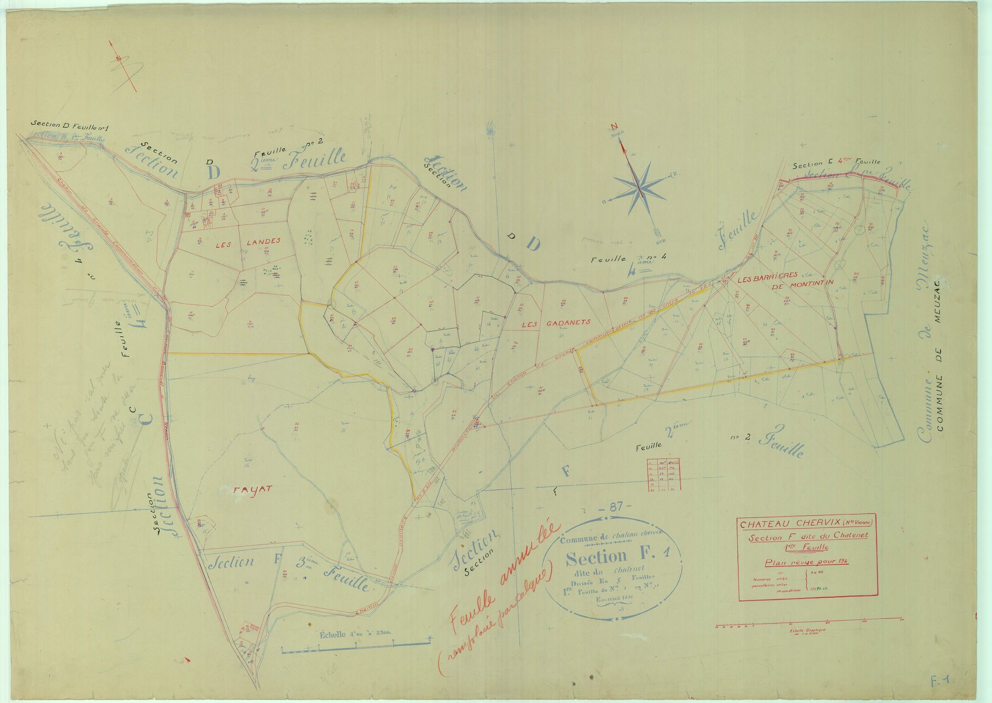 Château-Chervix 1203 W 23 1947