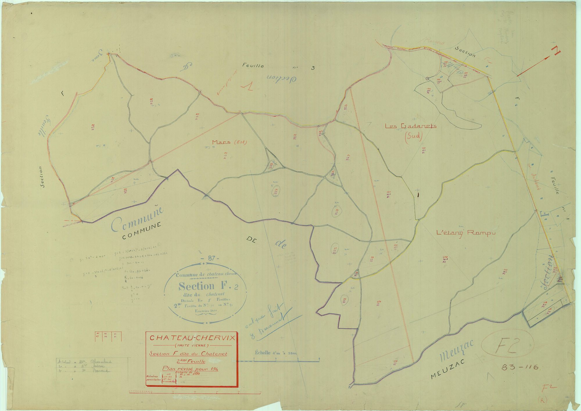 Château-Chervix 1203 W 23 1947