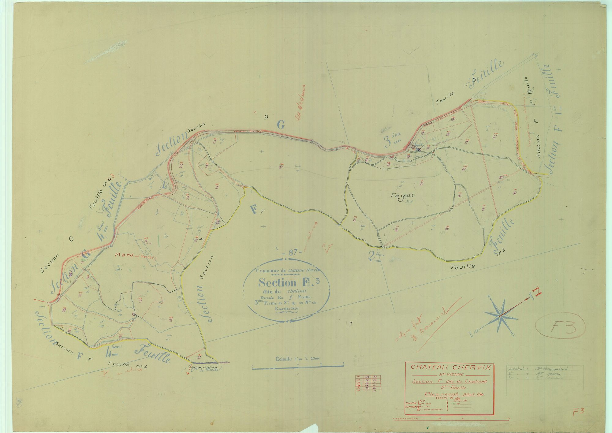 Château-Chervix 1203 W 23 1947