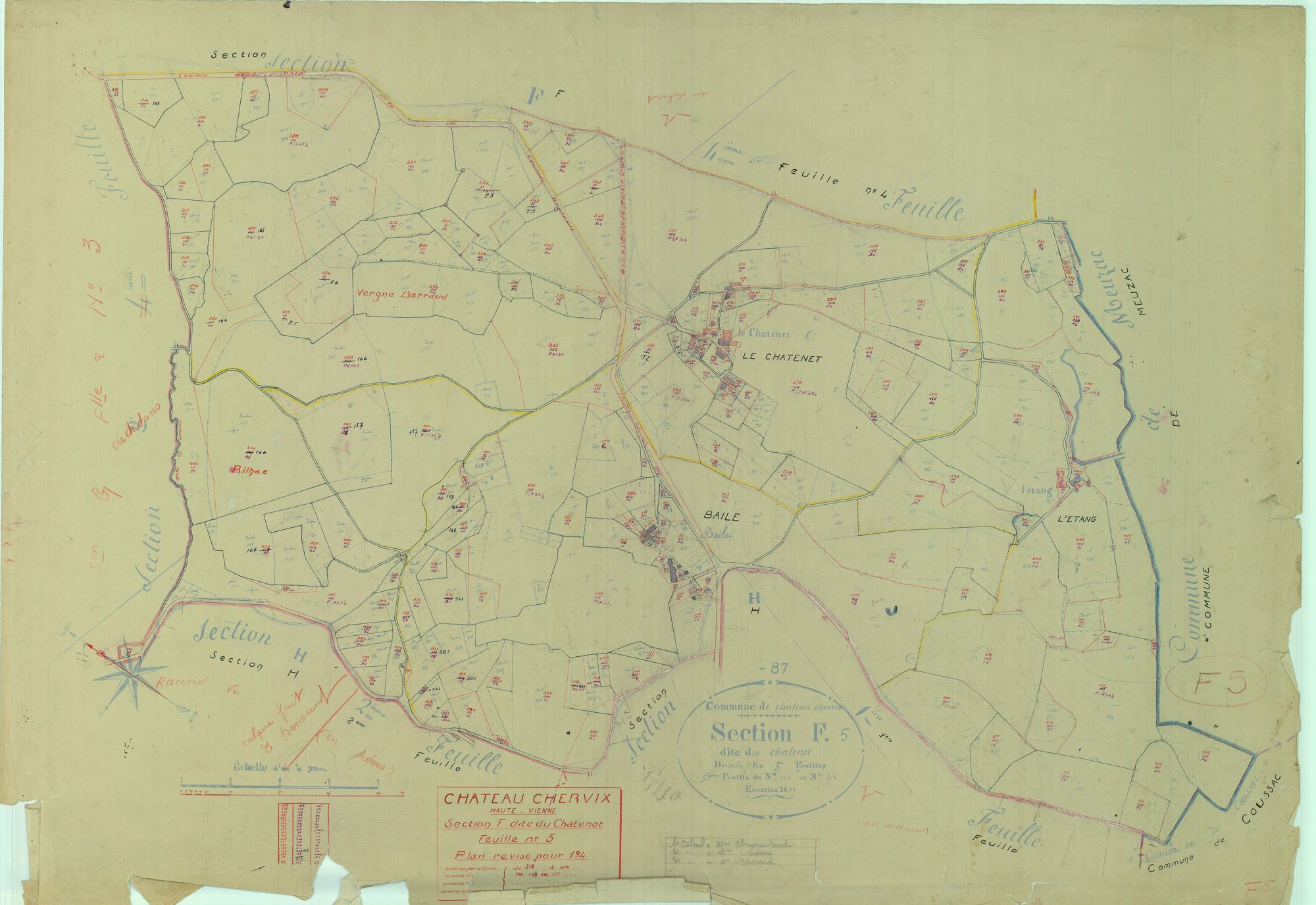 Château-Chervix 1203 W 23 1947