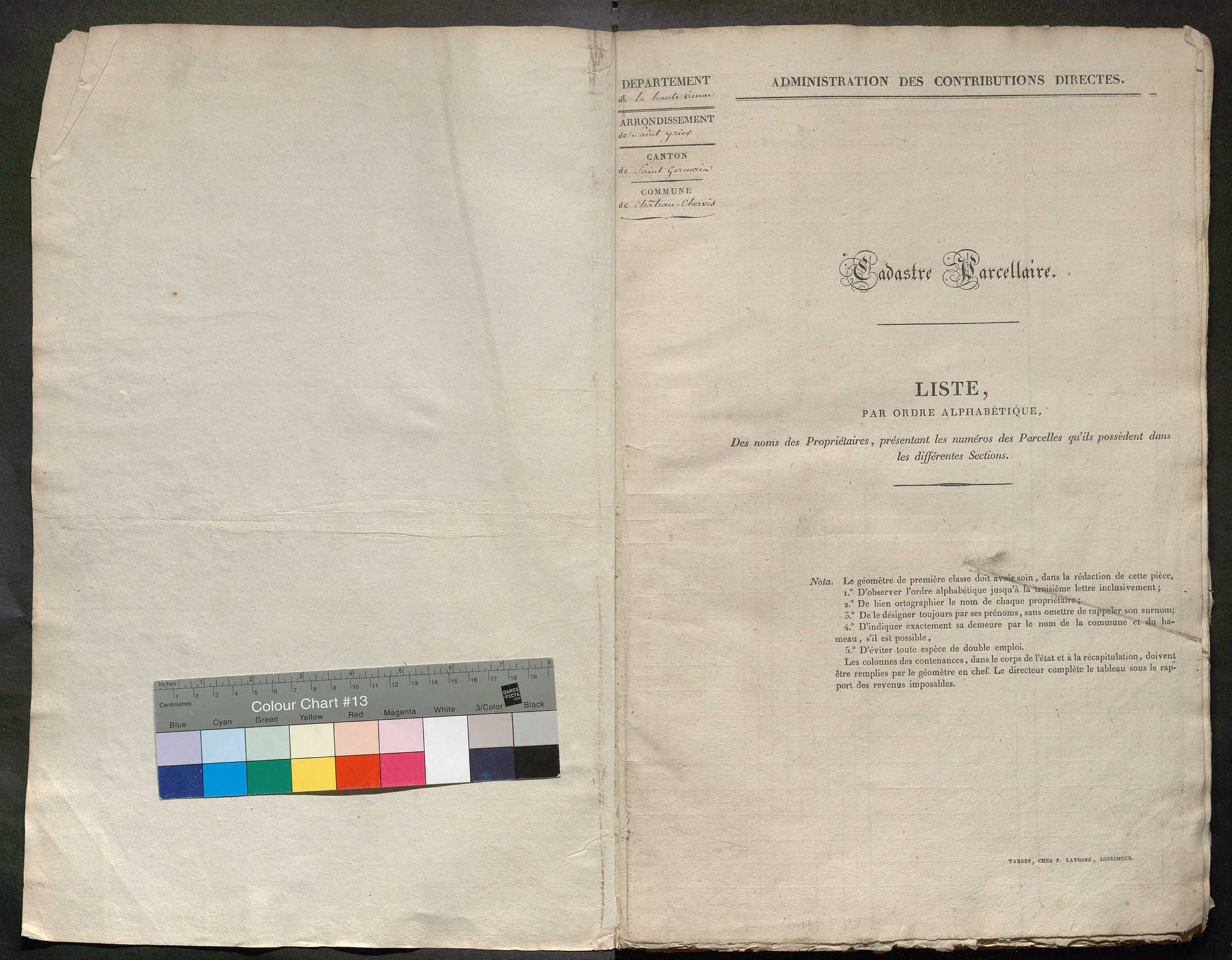 Château-Chervix 3 P 49 / 3 1832