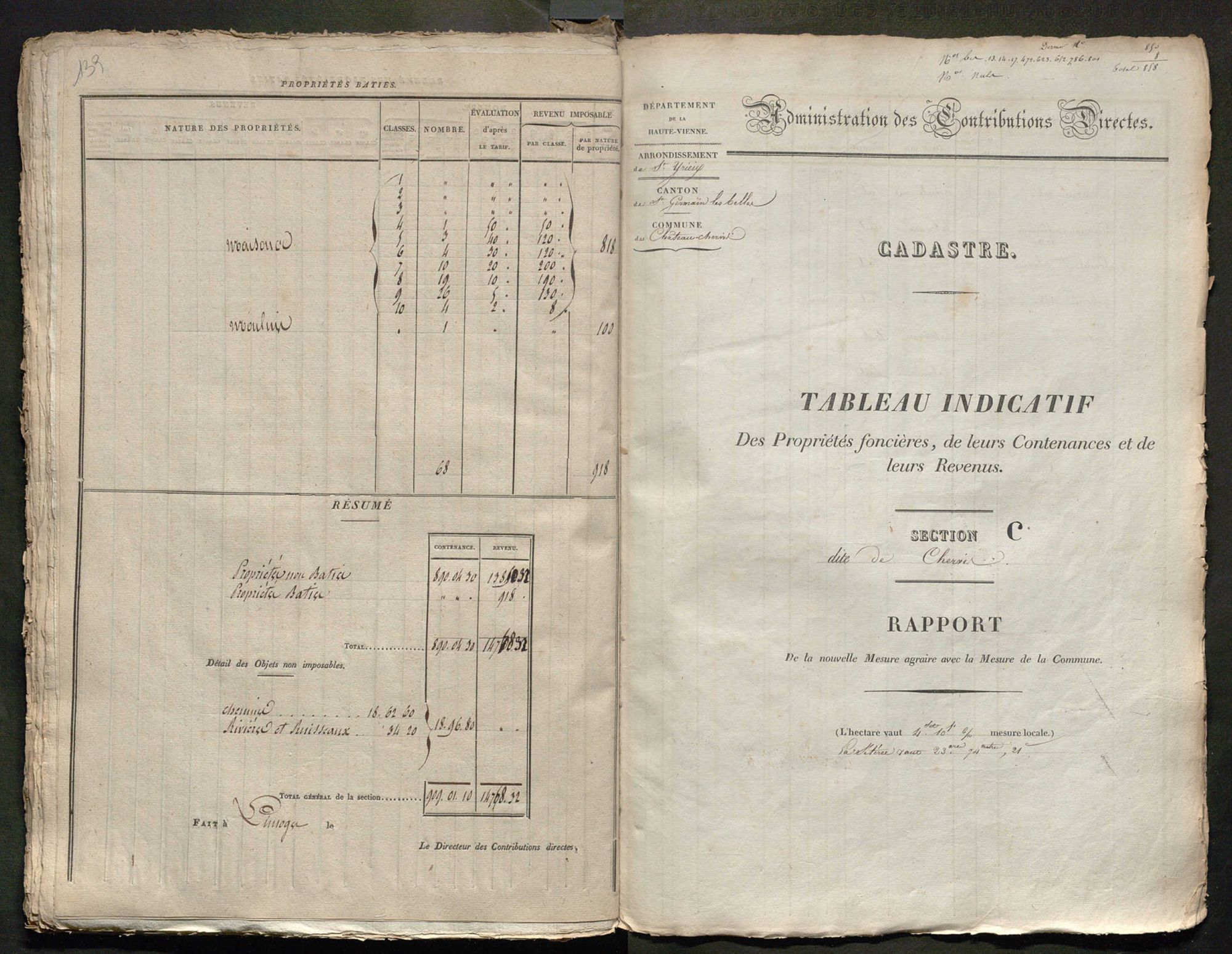 Château-Chervix 3 P 49 / 3 1832