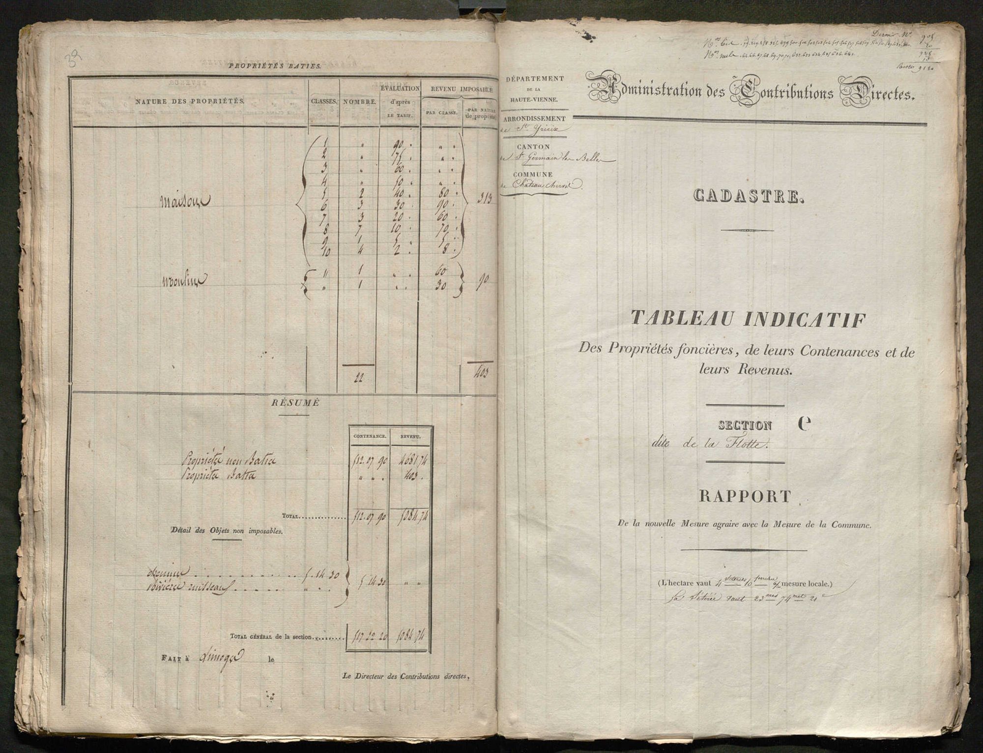 Château-Chervix 3 P 49 / 3 1832