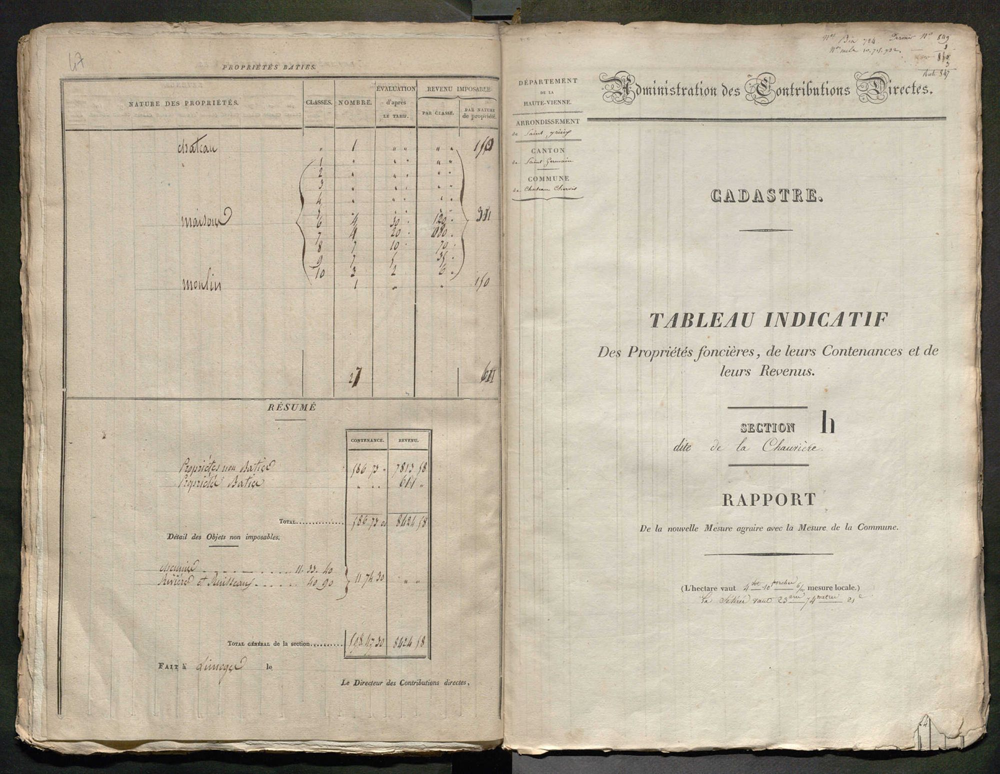 Château-Chervix 3 P 49 / 3 1832