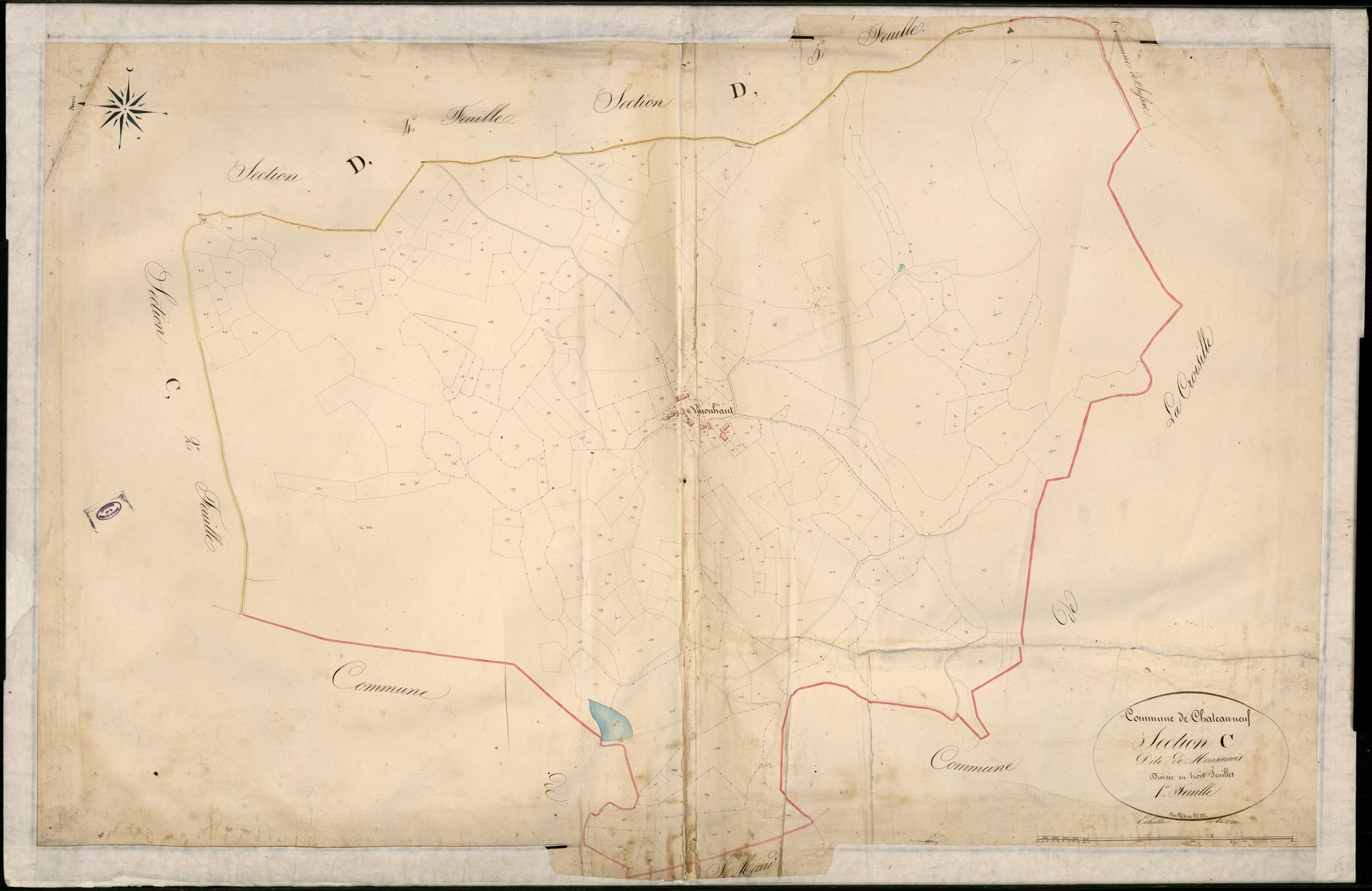 Châteauneuf-la-Forêt 3 P 50 / 1 1832