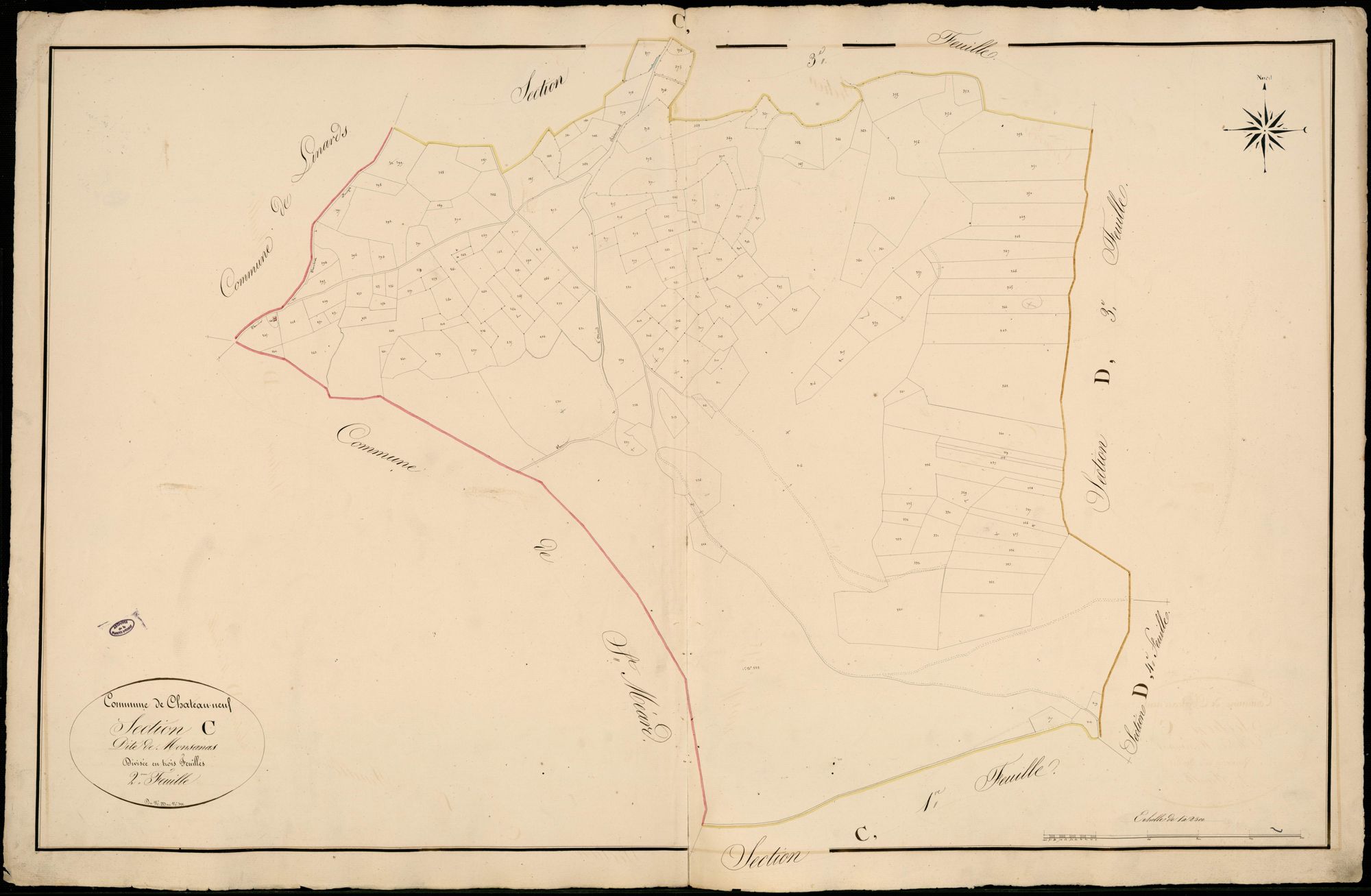 Châteauneuf-la-Forêt 3 P 50 / 1 1832
