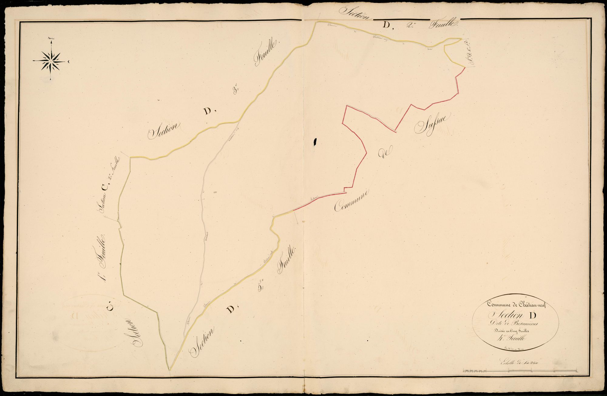 Châteauneuf-la-Forêt 3 P 50 / 1 1832