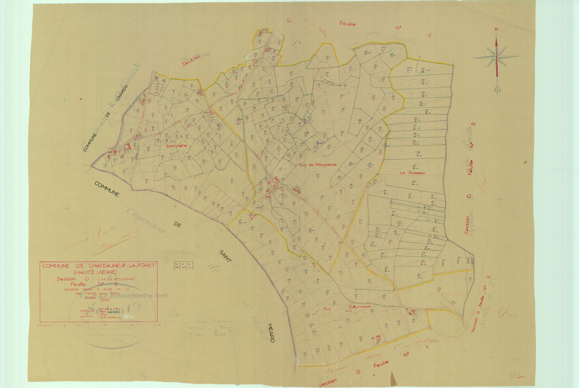Châteauneuf-la-Forêt 1203 W 25 1954
