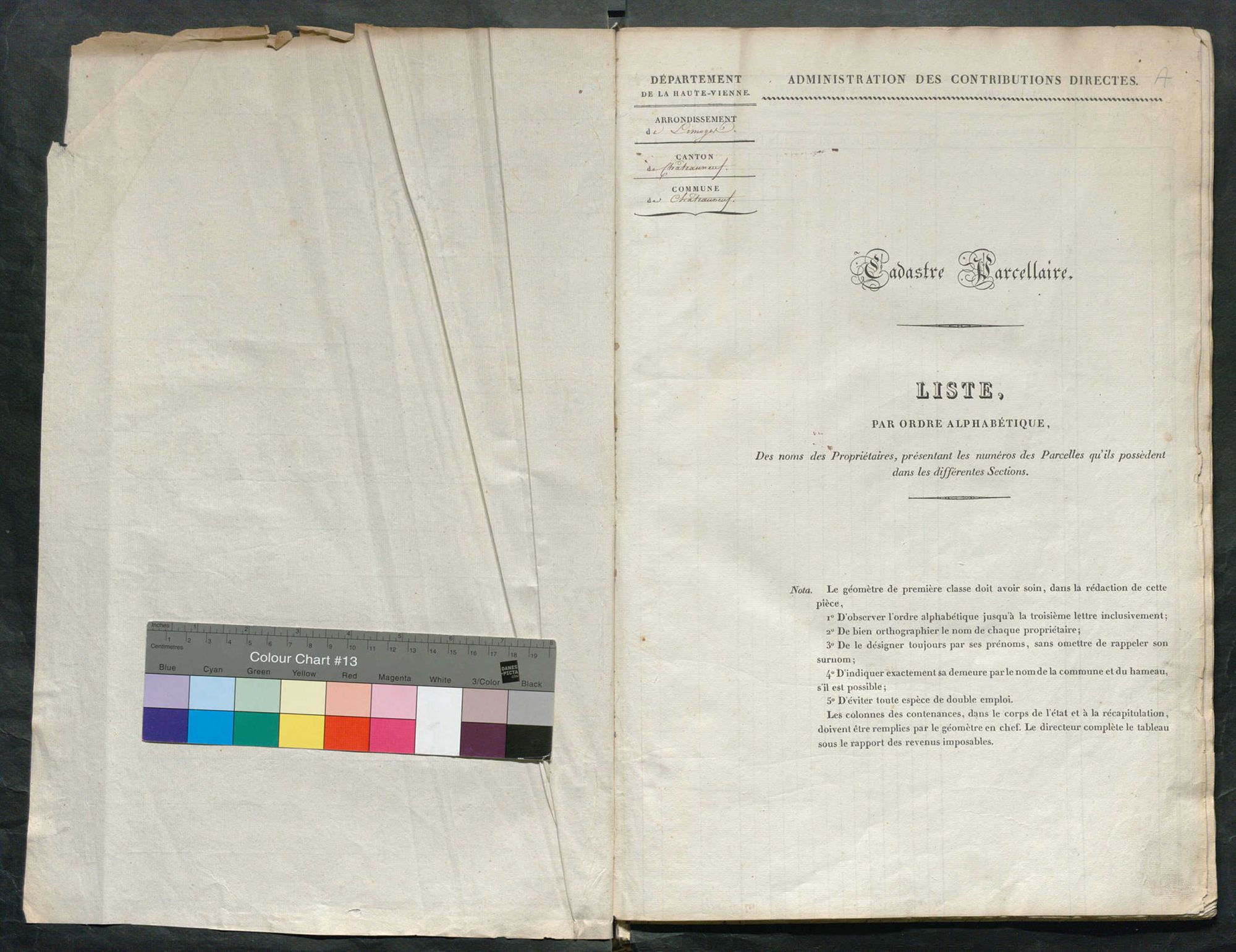 Châteauneuf-la-Forêt 3 P 50 / 2 1834