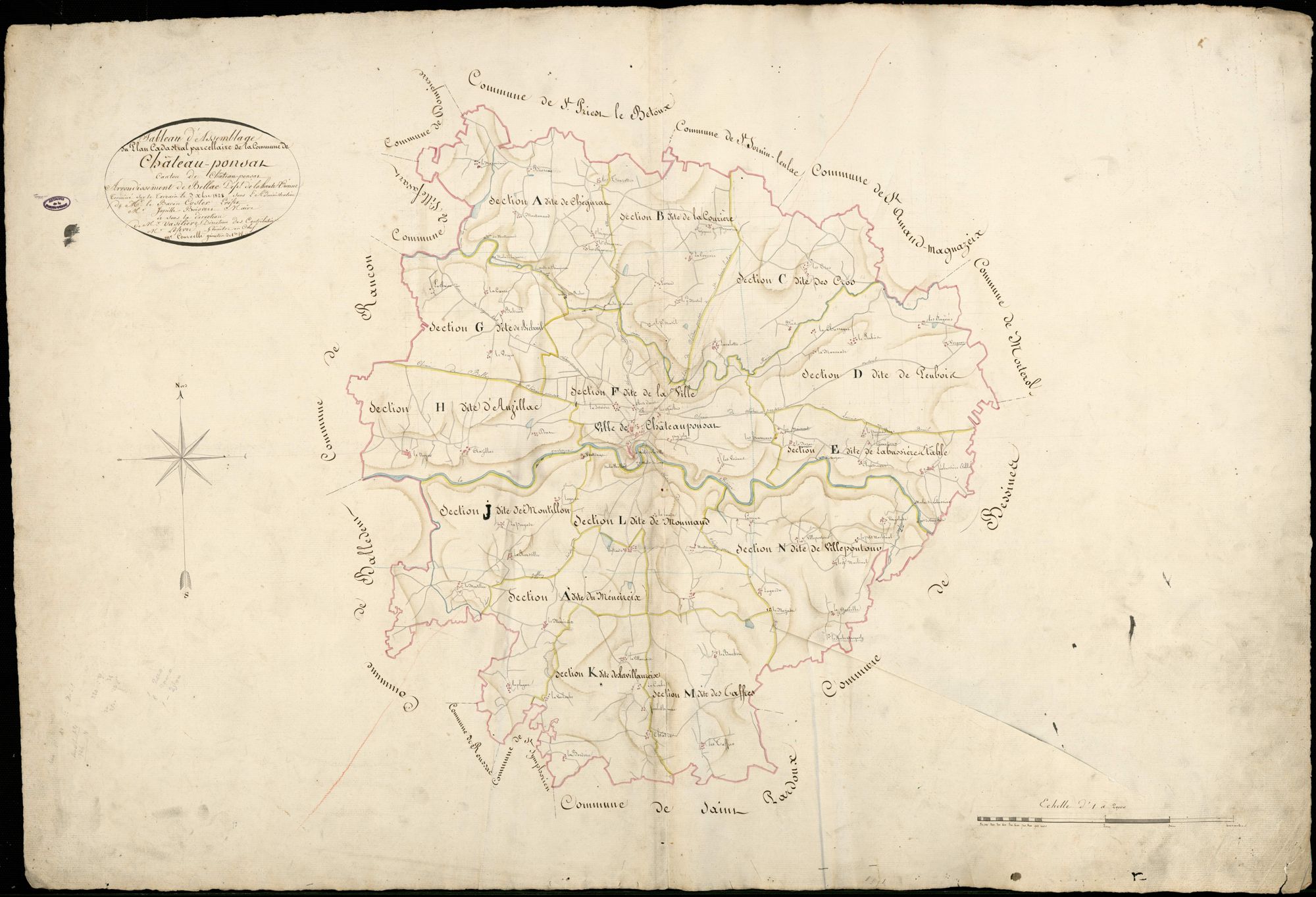 Châteauponsac 3 P 51 / 1 1828