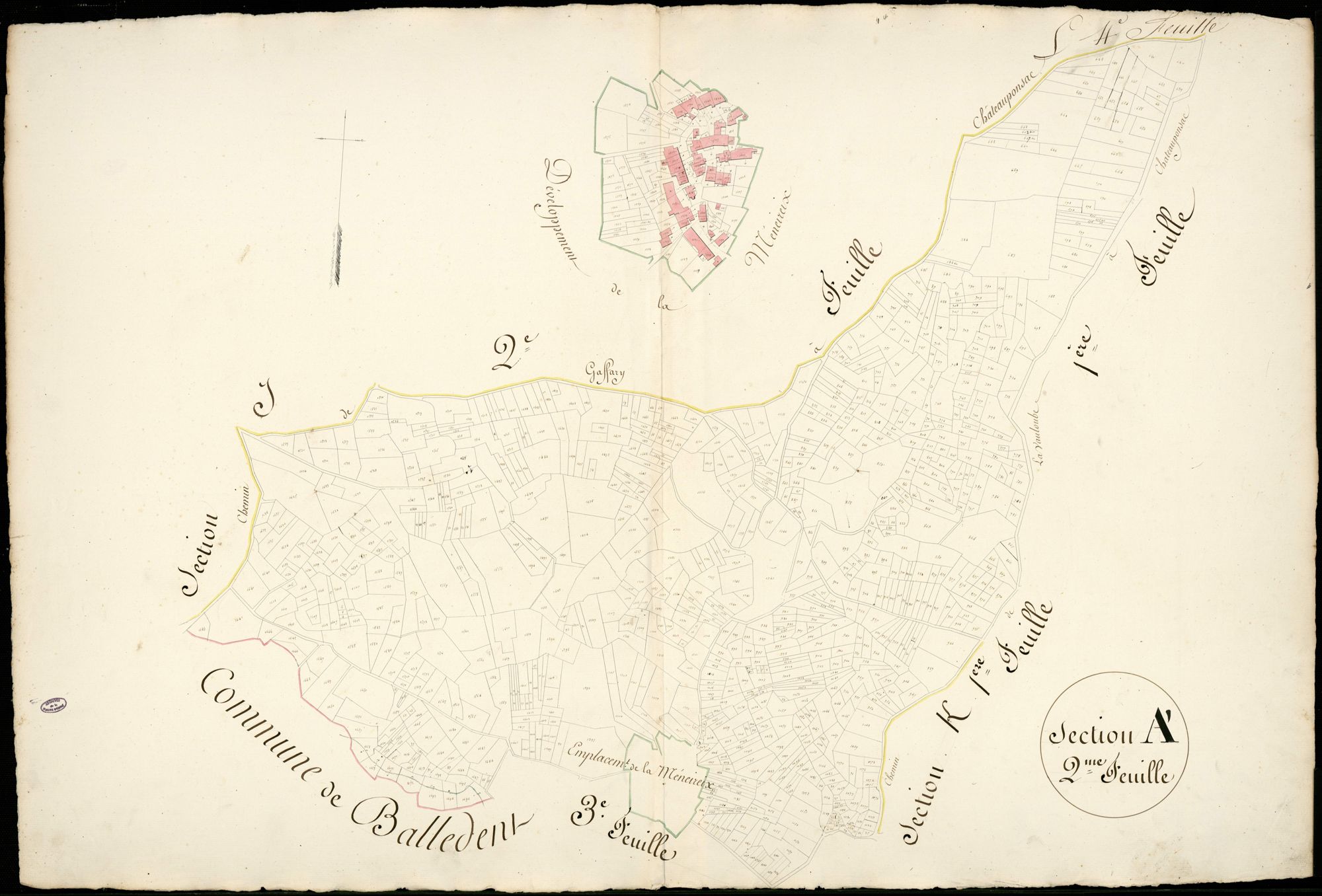 Châteauponsac 3 P 51 / 1 1828