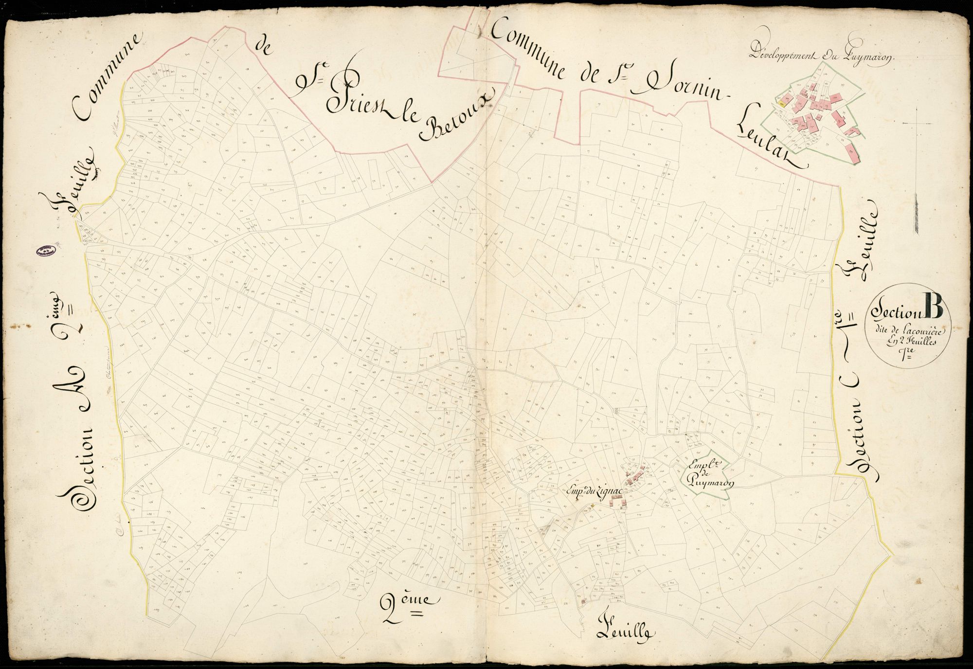 Châteauponsac 3 P 51 / 1 1828
