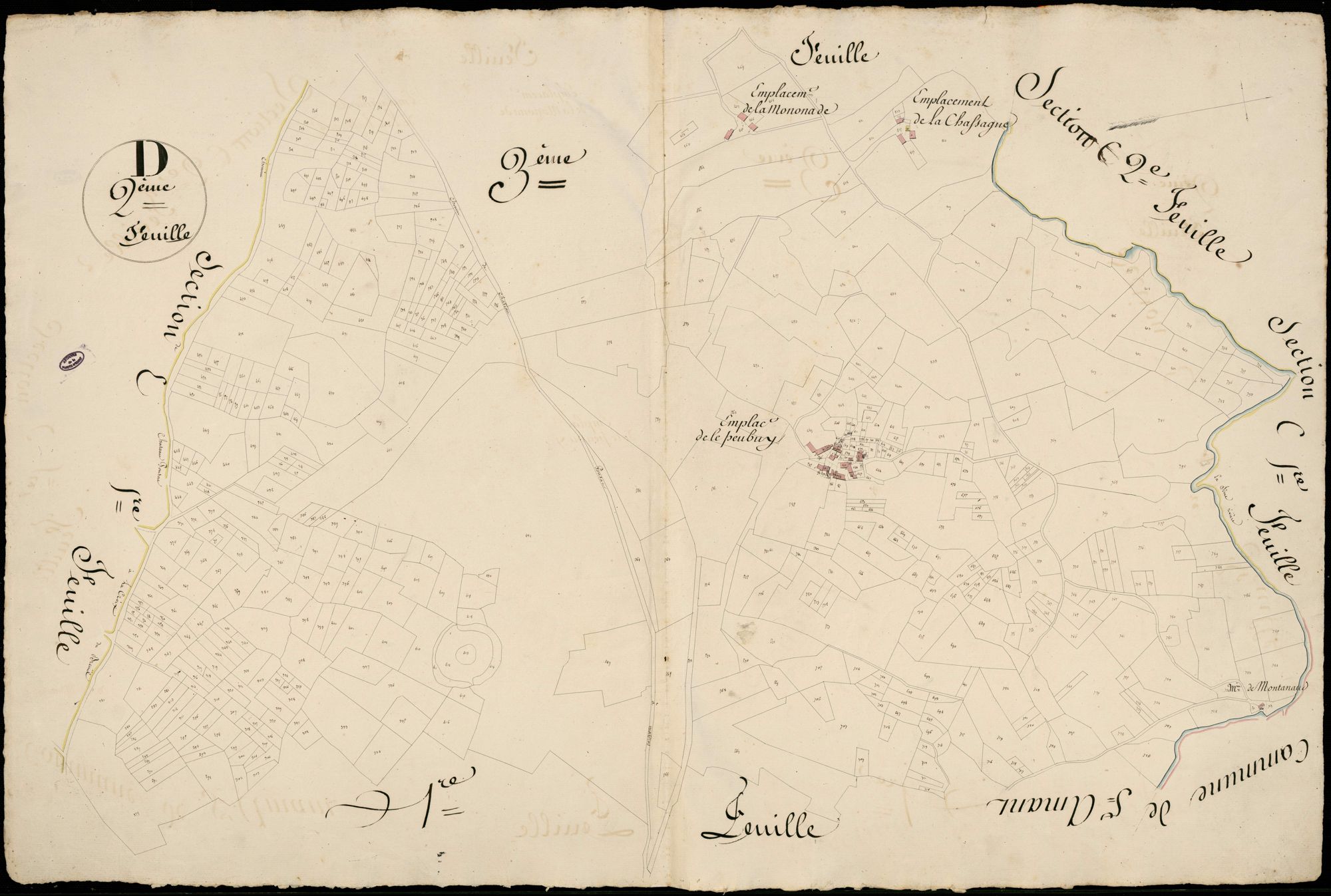 Châteauponsac 3 P 51 / 1 1828