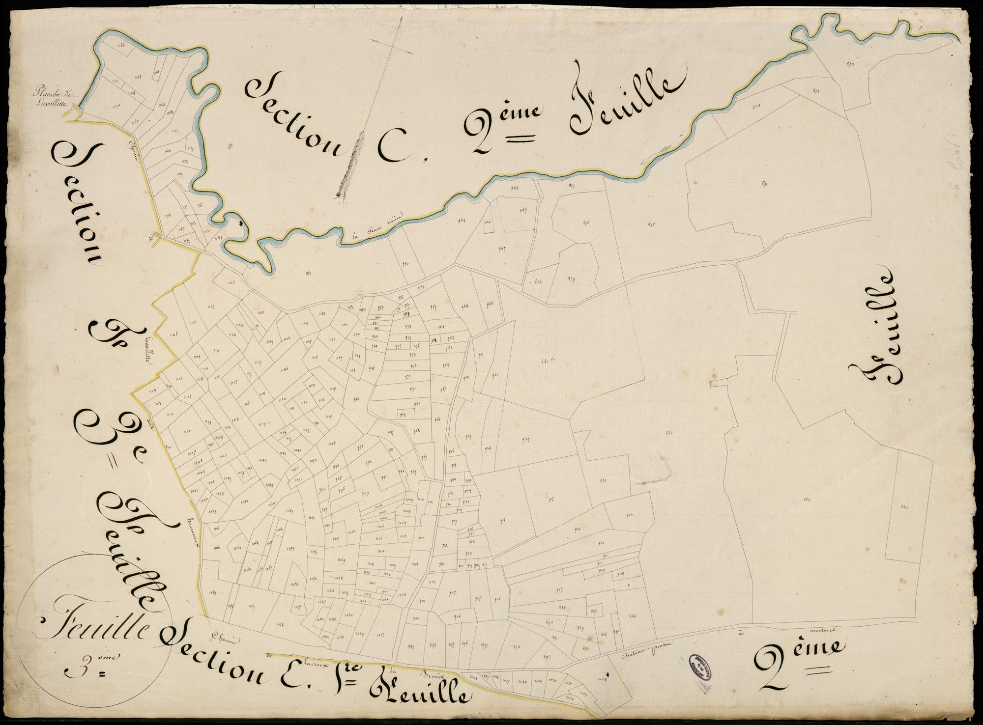Châteauponsac 3 P 51 / 1 1828